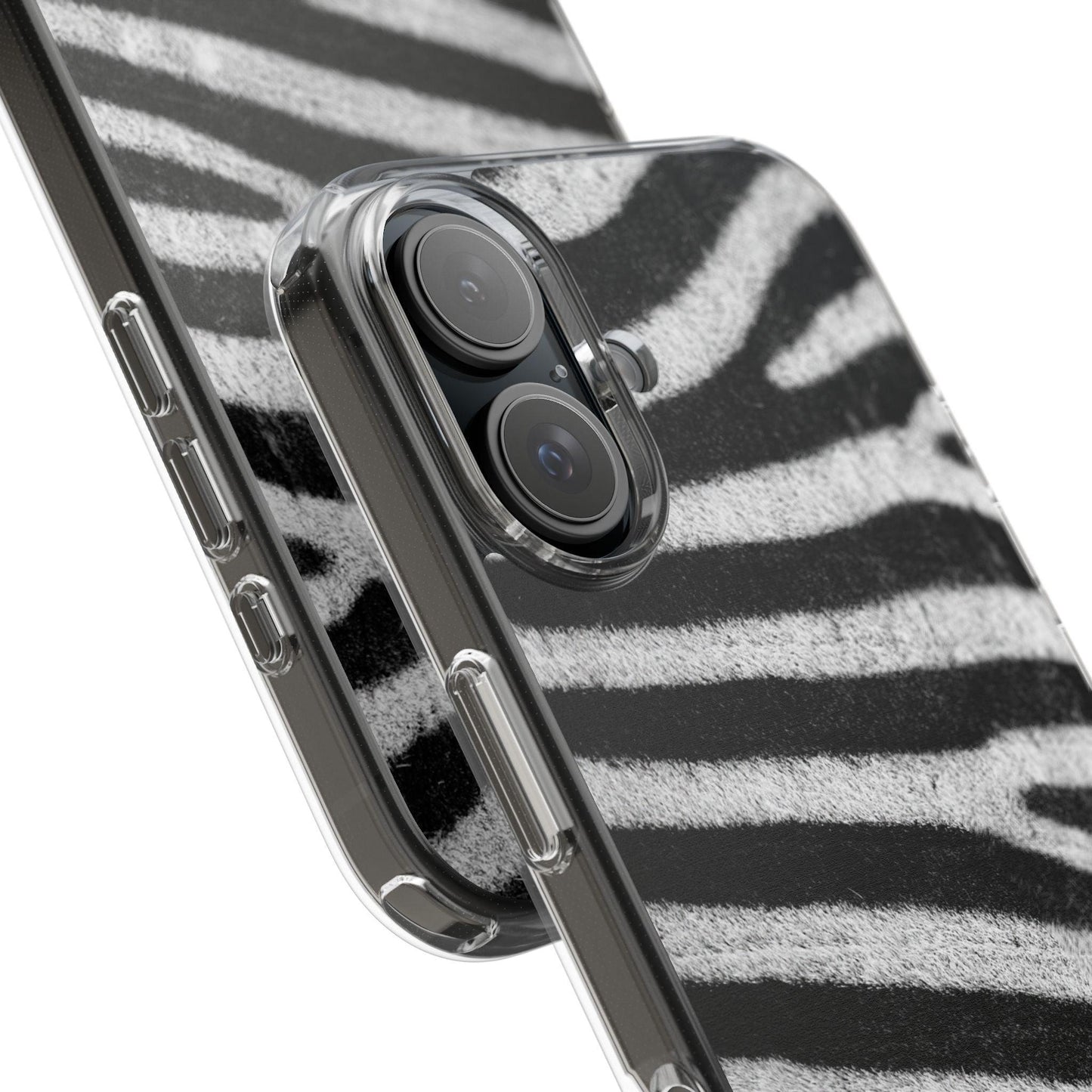 Clear Cases Black and White Zebra Stripes