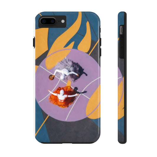Two Womens Play basket ball Tough Phone Cases