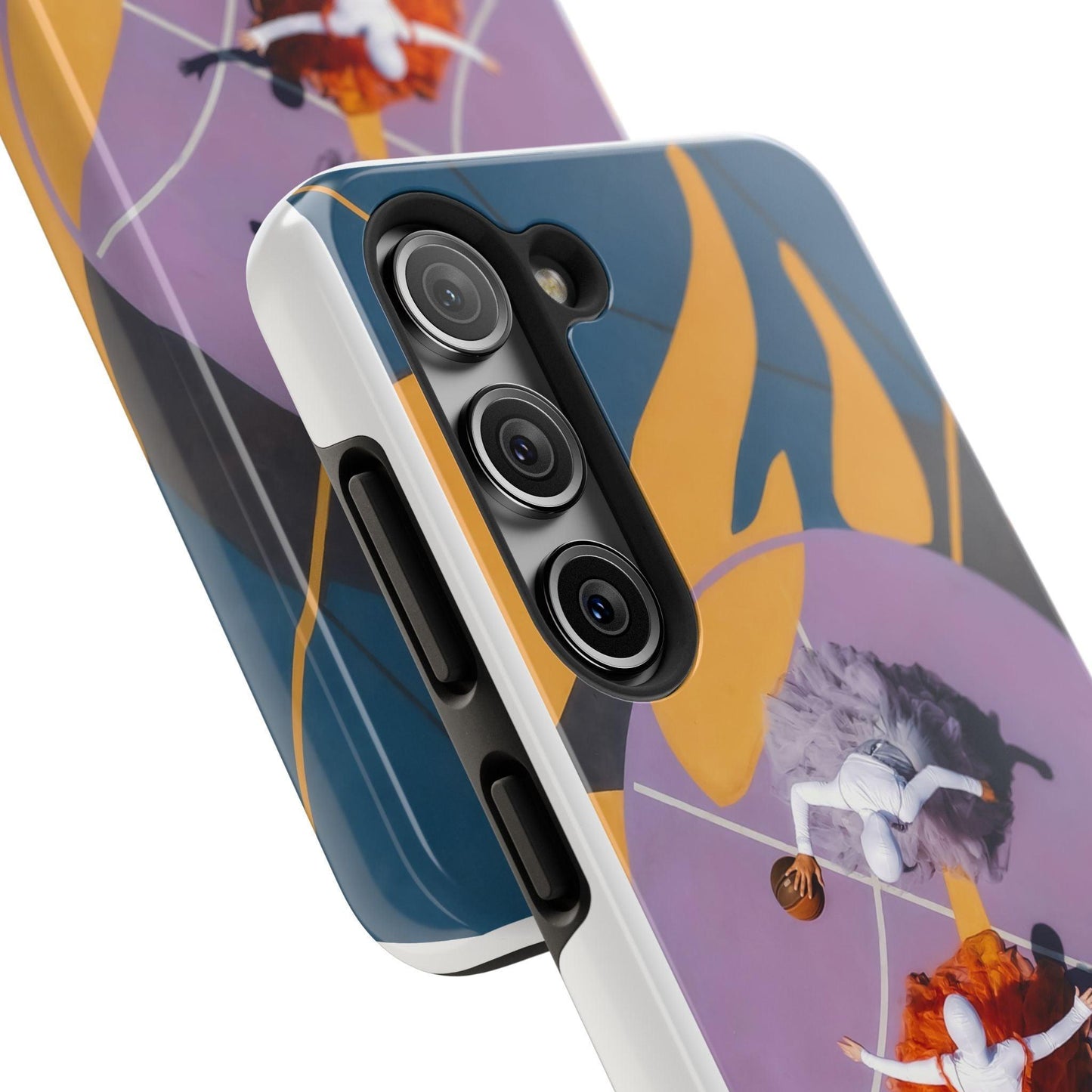 Two Womens Play basket ball Tough Phone Cases
