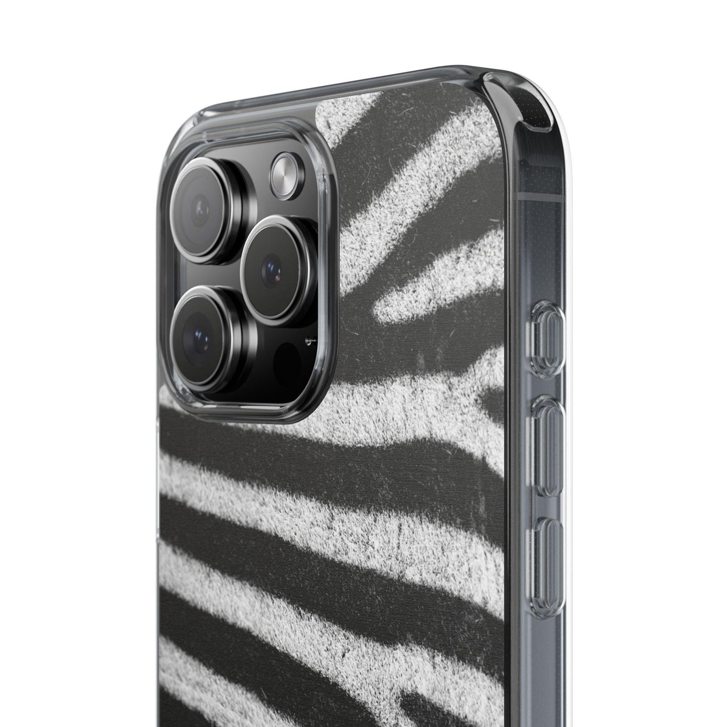 Clear Cases Black and White Zebra Stripes