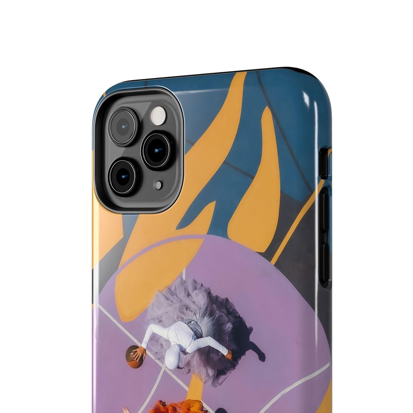 Two Womens Play basket ball Tough Phone Cases