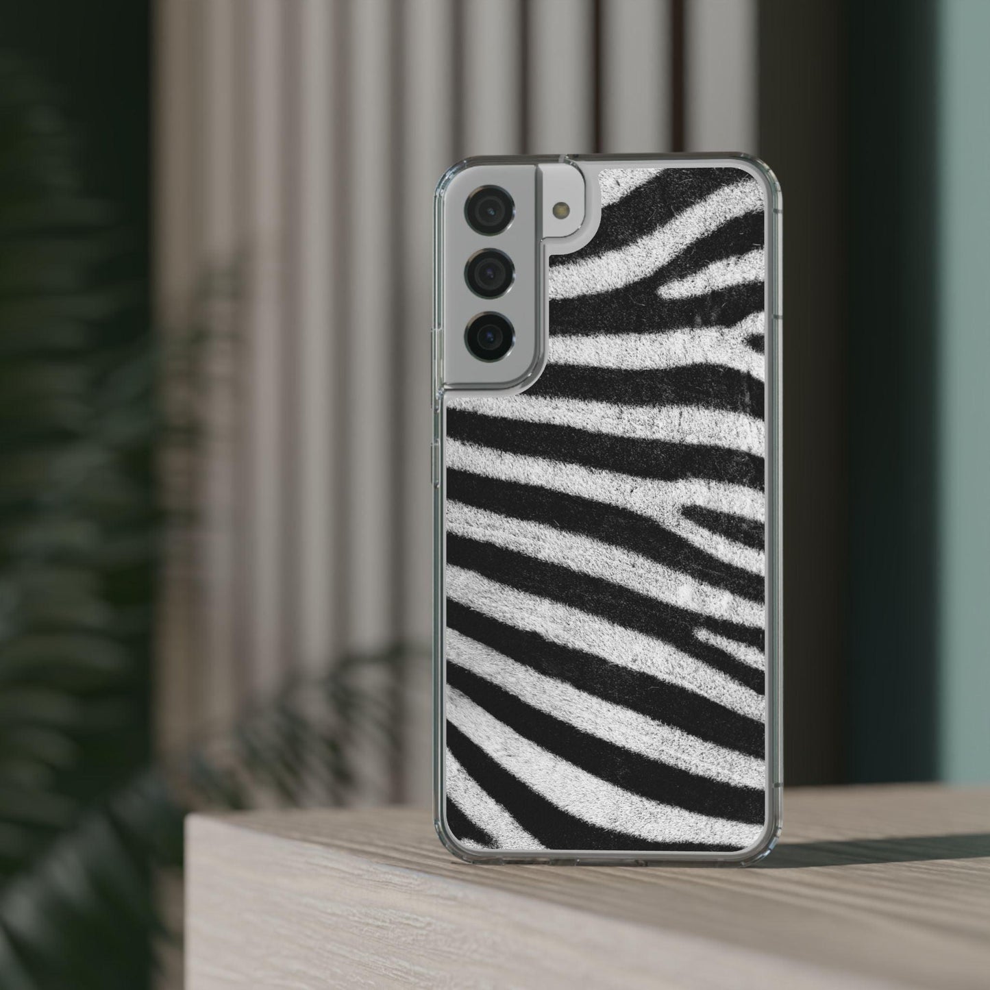 Clear Cases Black and White Zebra Stripes