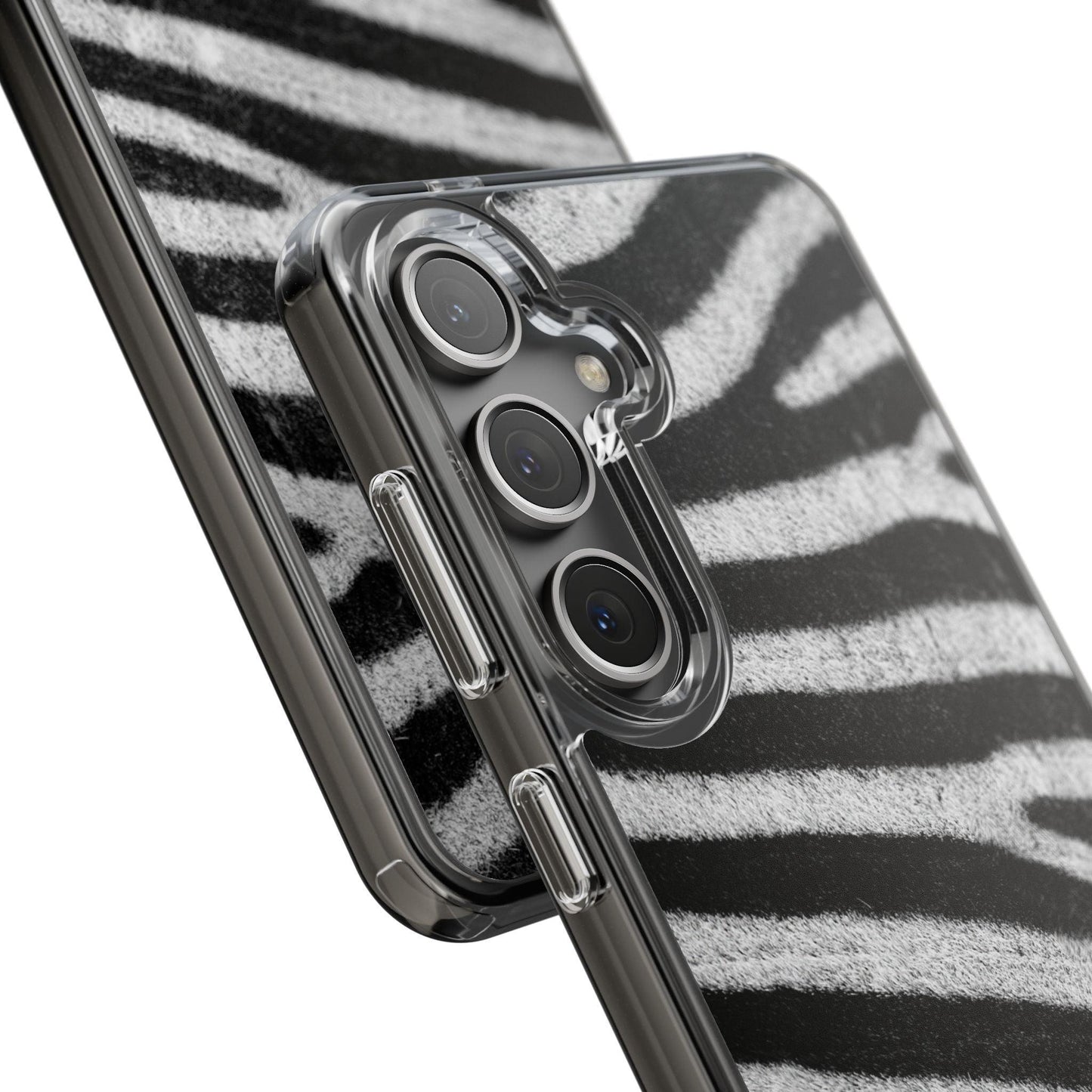 Clear Cases Black and White Zebra Stripes