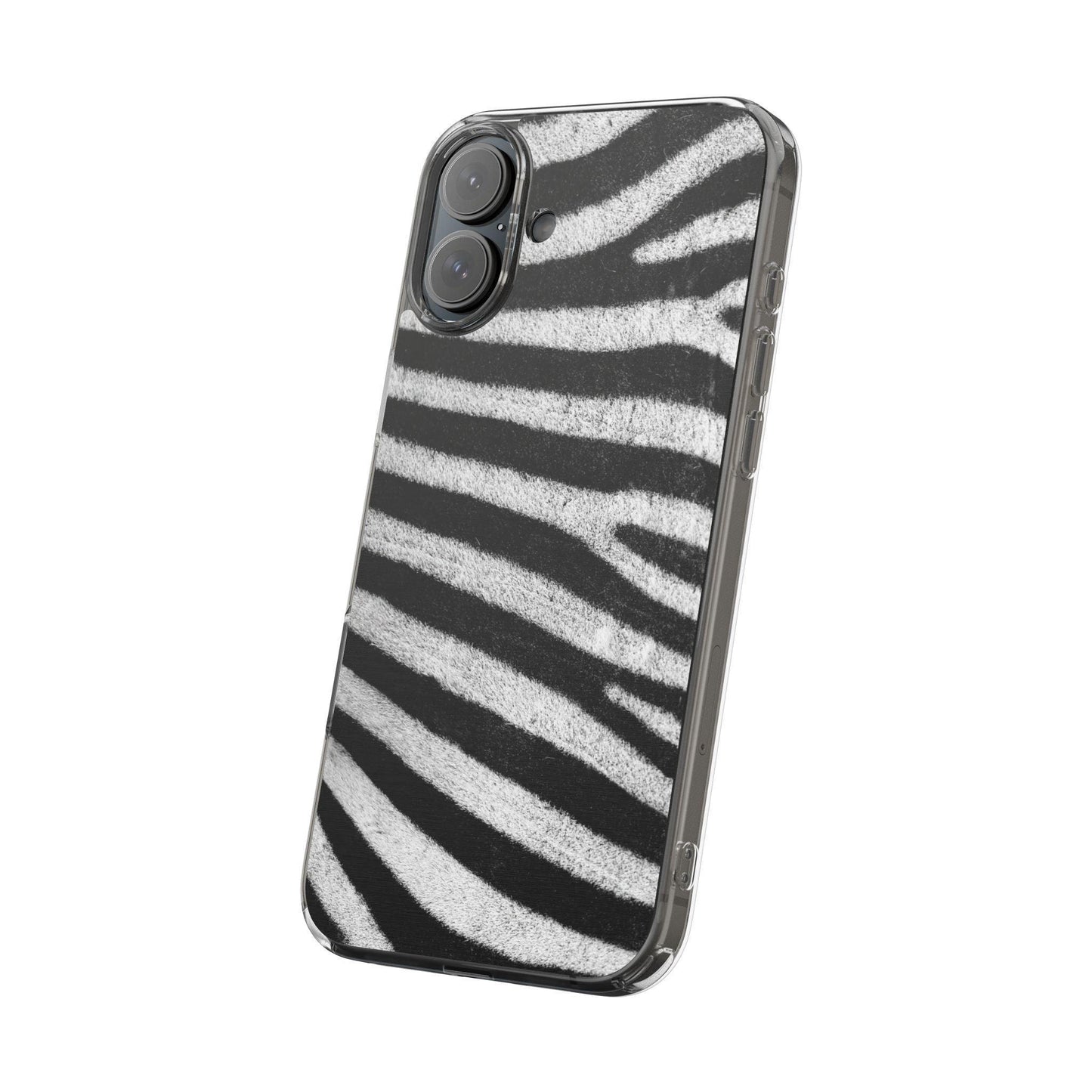 Clear Cases Black and White Zebra Stripes