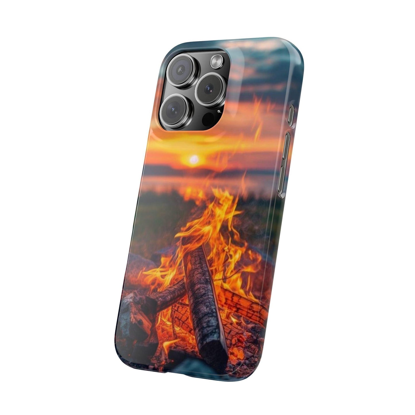 Woodland Fire Phone Case – Warmth of Nature’s Blaze on Your Device