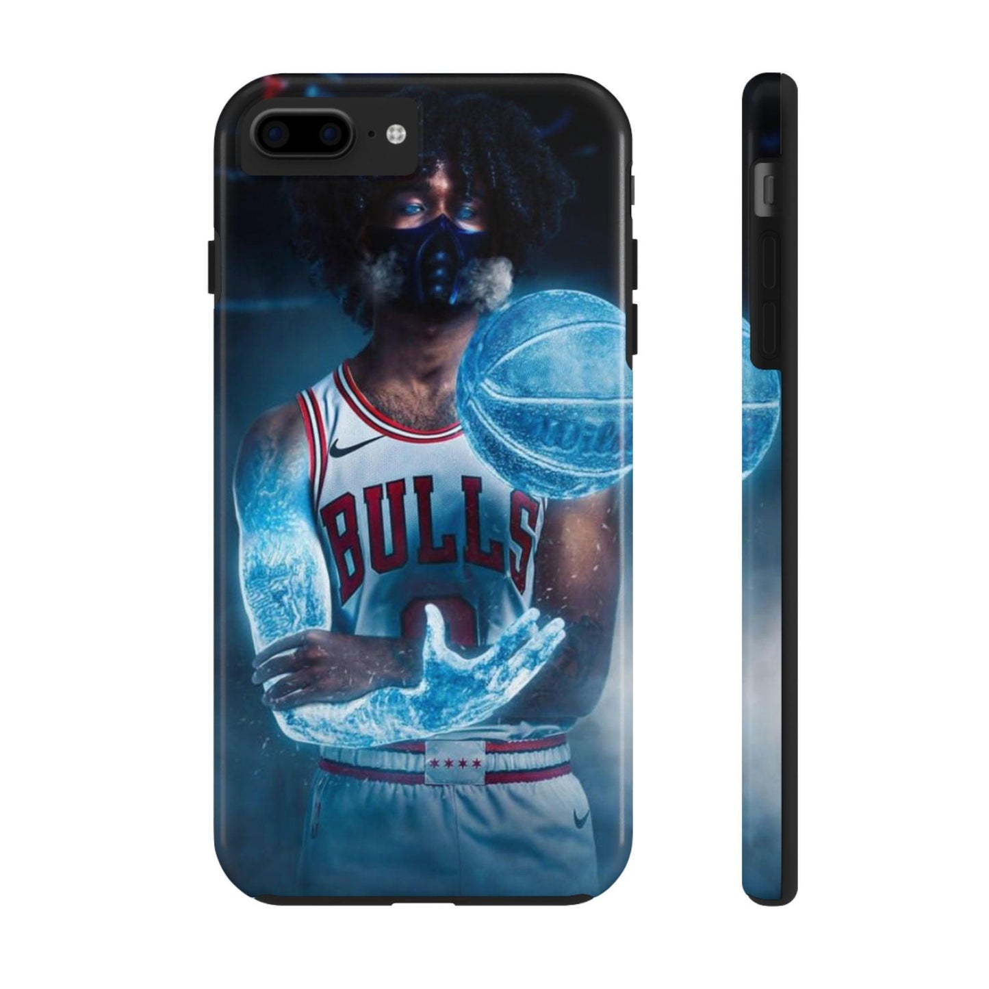 Coby White Chicago Bulls NBA Basketball Printed Tough Phone Case for iPhone & Samsung Galaxy - Dynamic Player Action Design