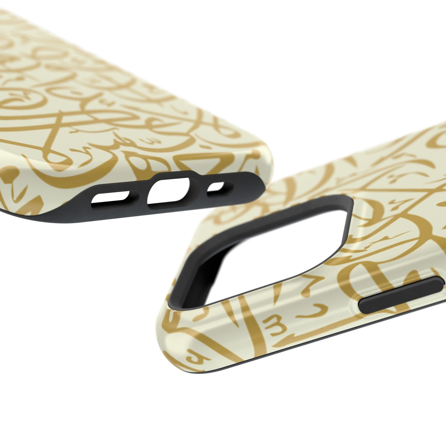Beige and Gold Arabic Letters  Iphone Magnetic Tough Cases