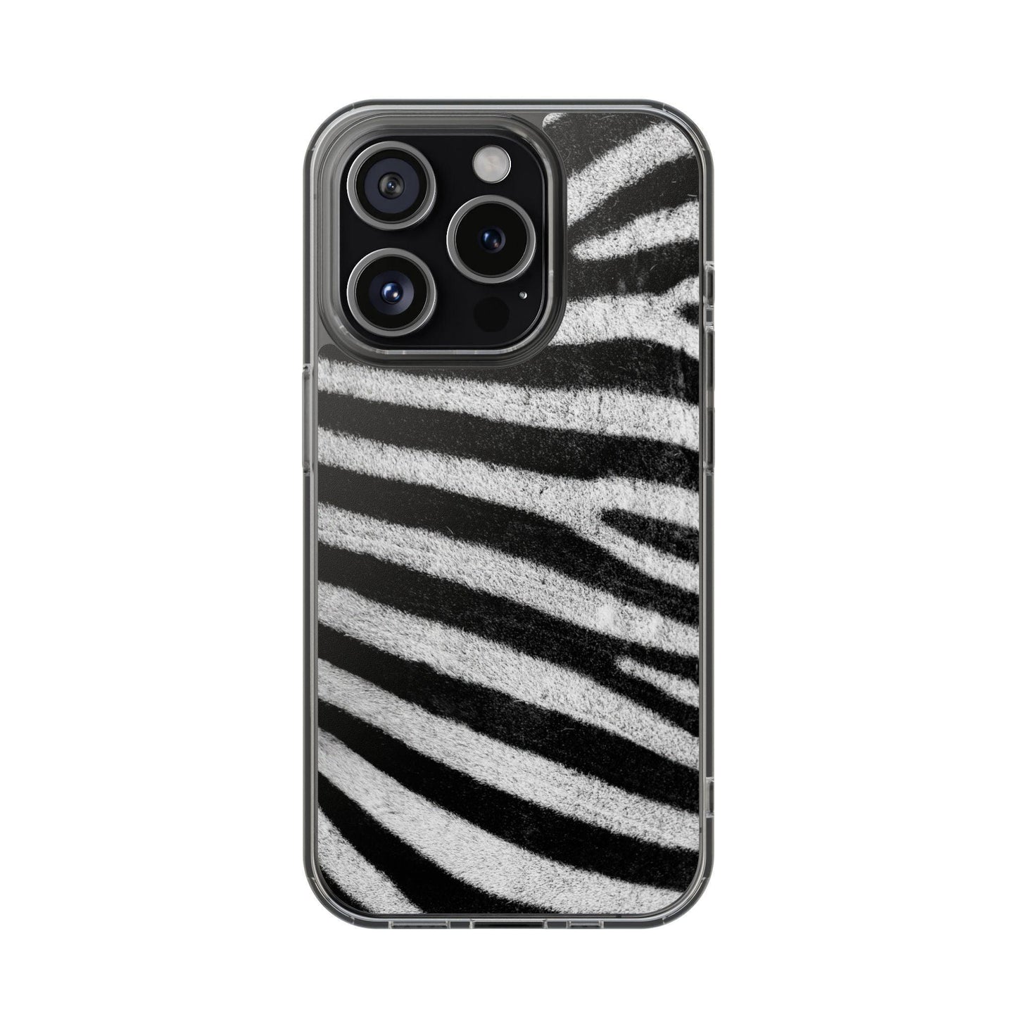Clear Cases Black and White Zebra Stripes