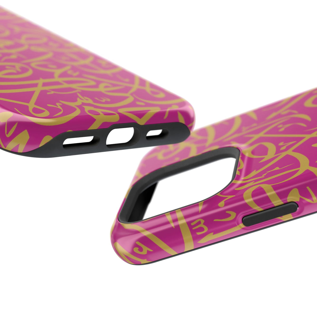 Pink and Gold Arabic Letters  Iphone Magnetic Tough Cases