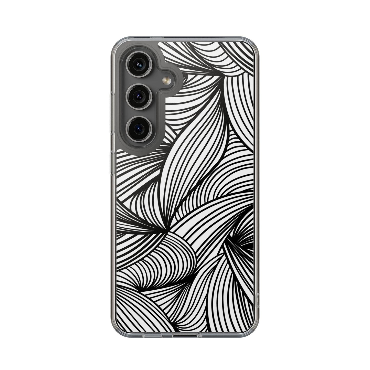 Black and White Illusion Clear Cases