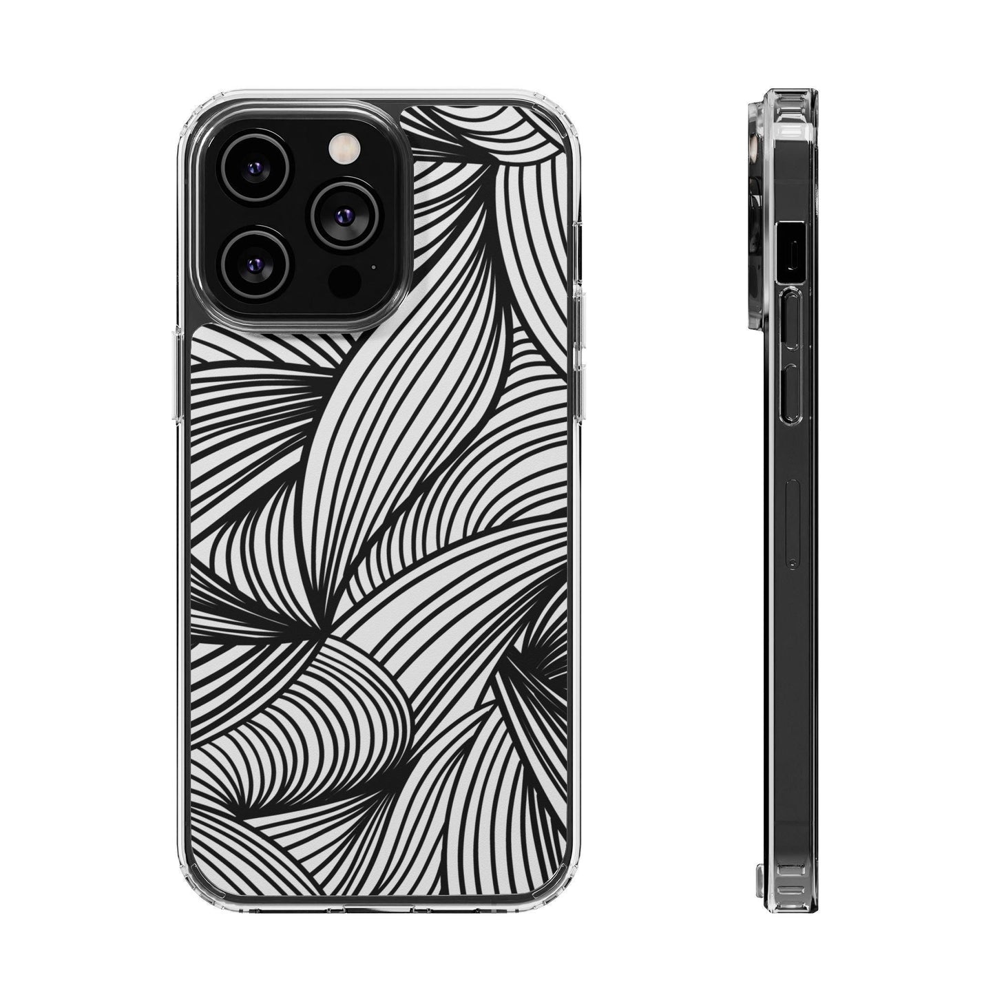 Black and White Illusion Clear Cases