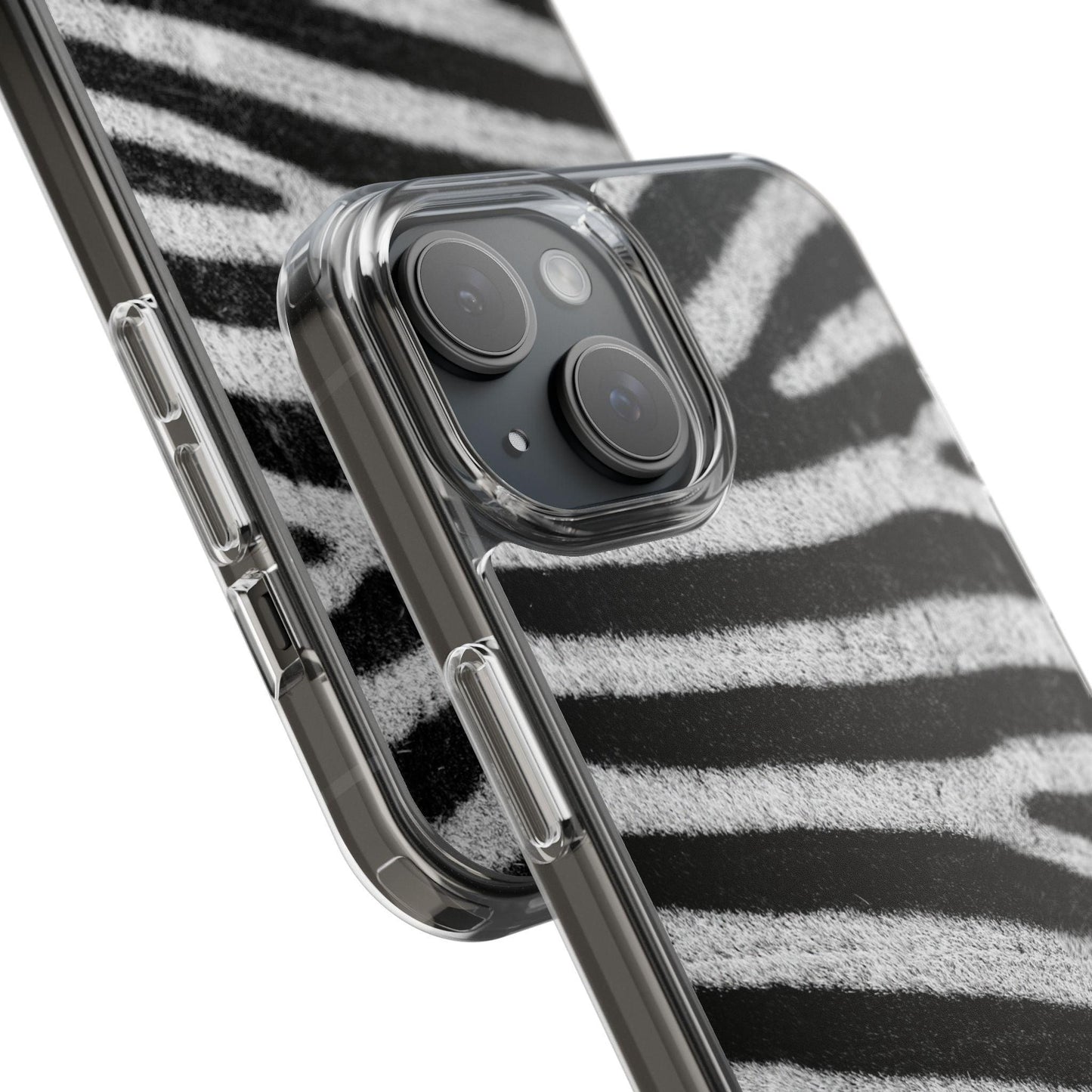 Clear Cases Black and White Zebra Stripes