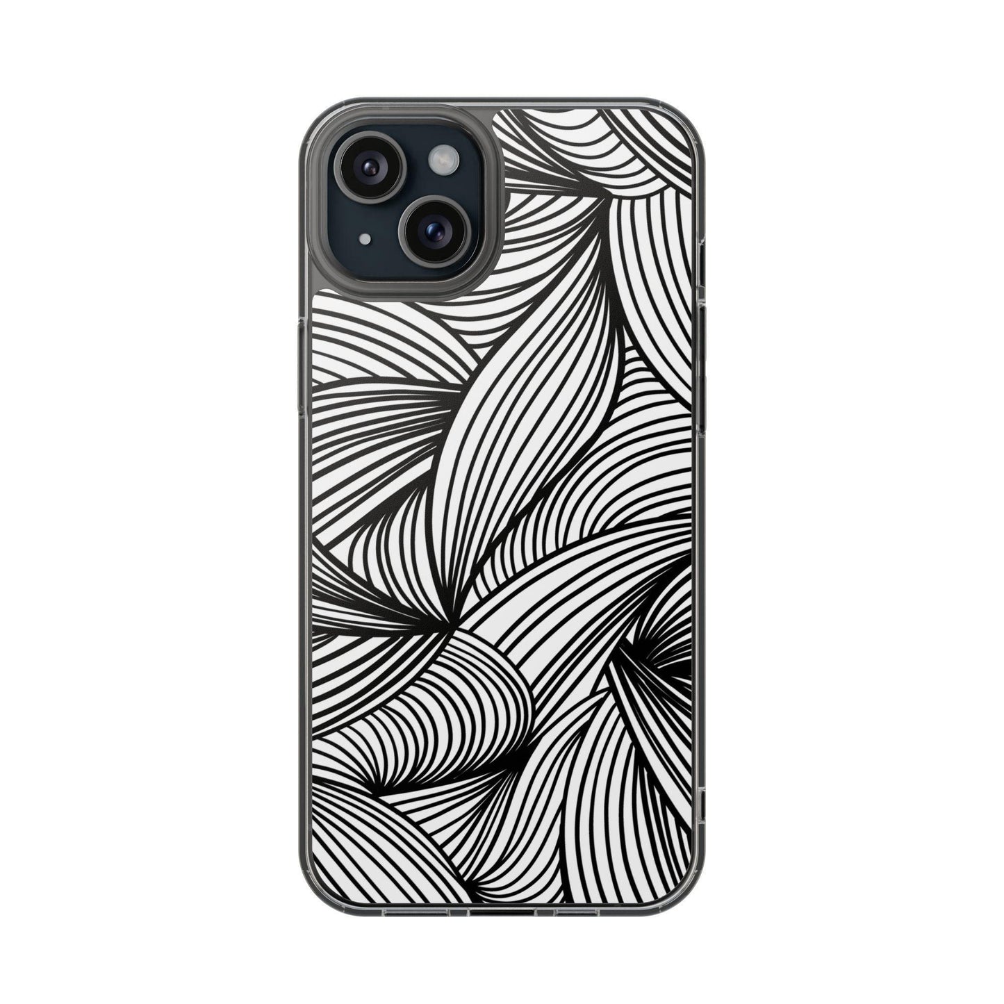 Black and White Illusion Clear Cases
