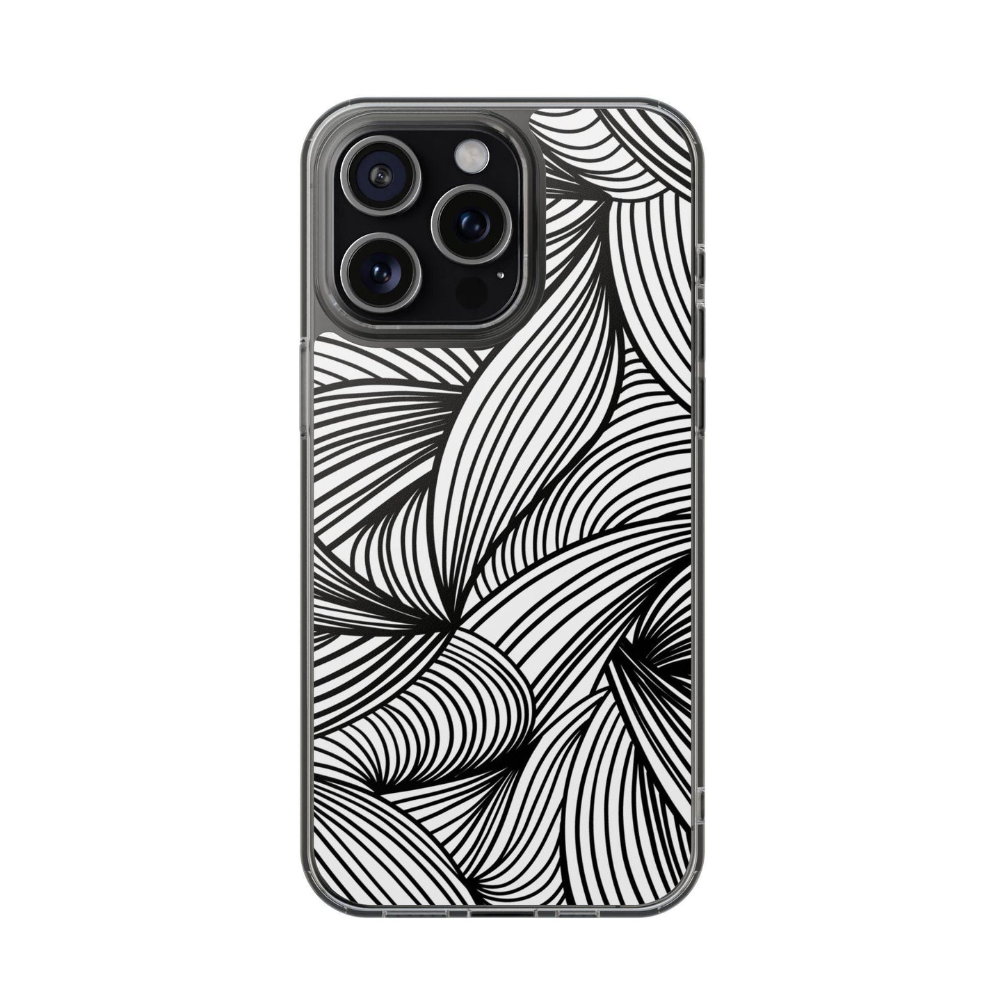 Black and White Illusion Clear Cases