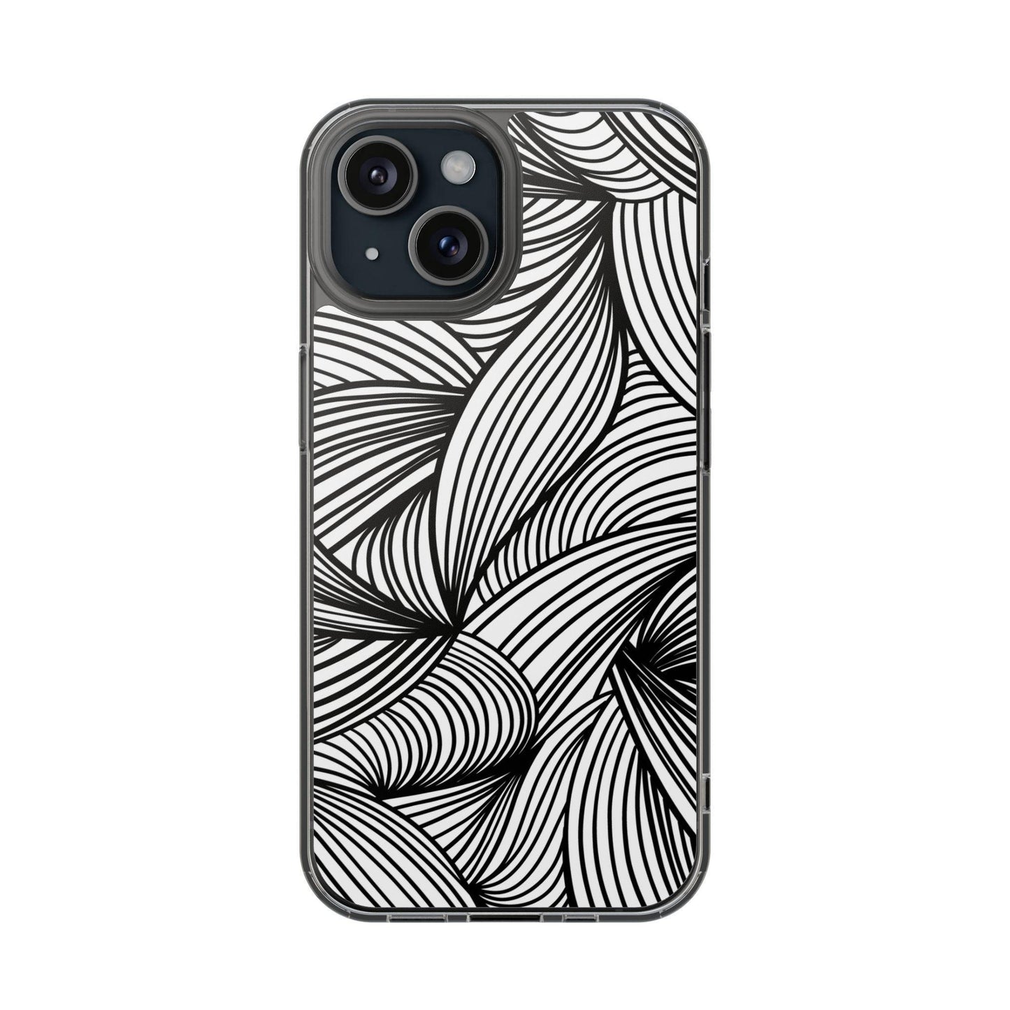 Black and White Illusion Clear Cases