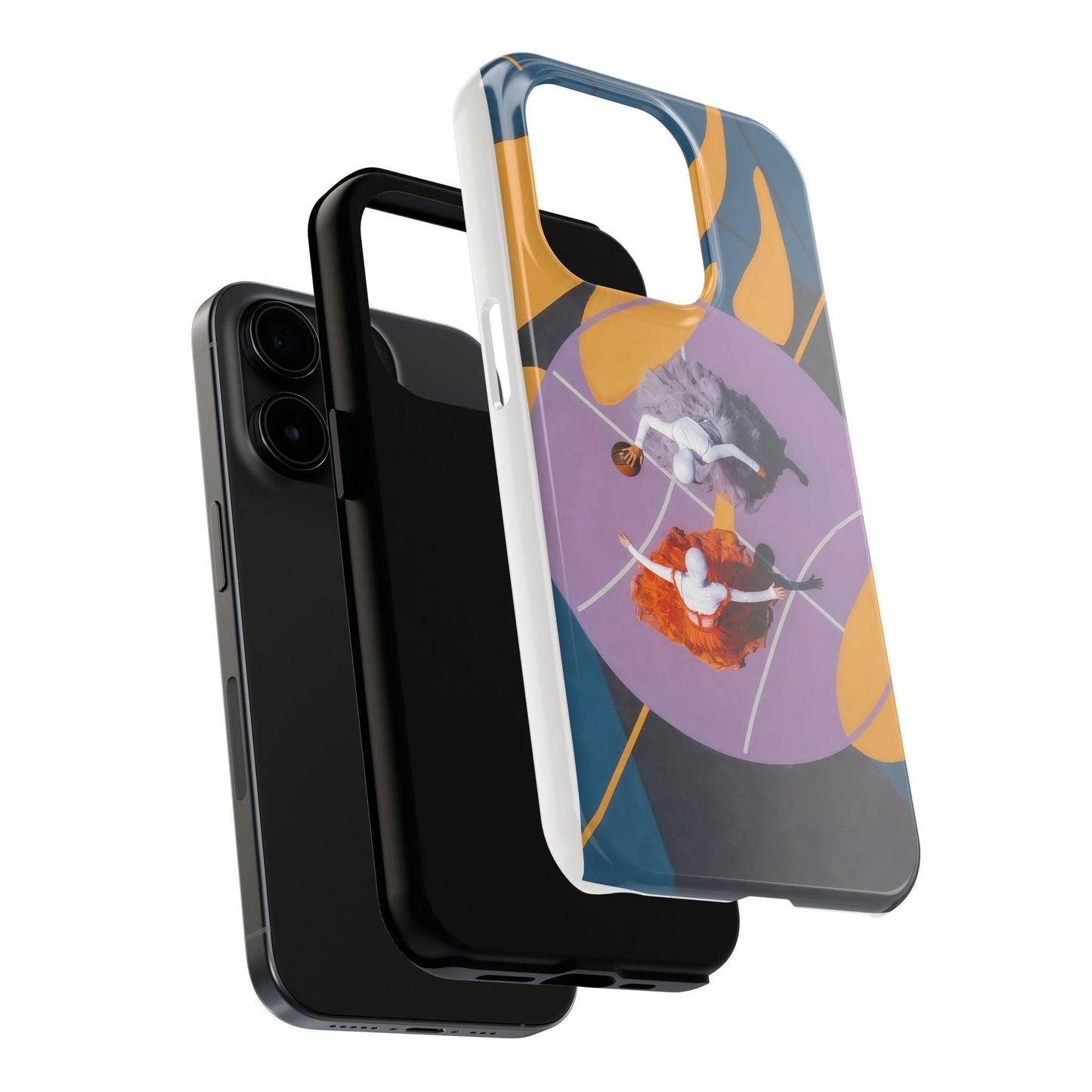 Two Womens Play basket ball Tough Phone Cases