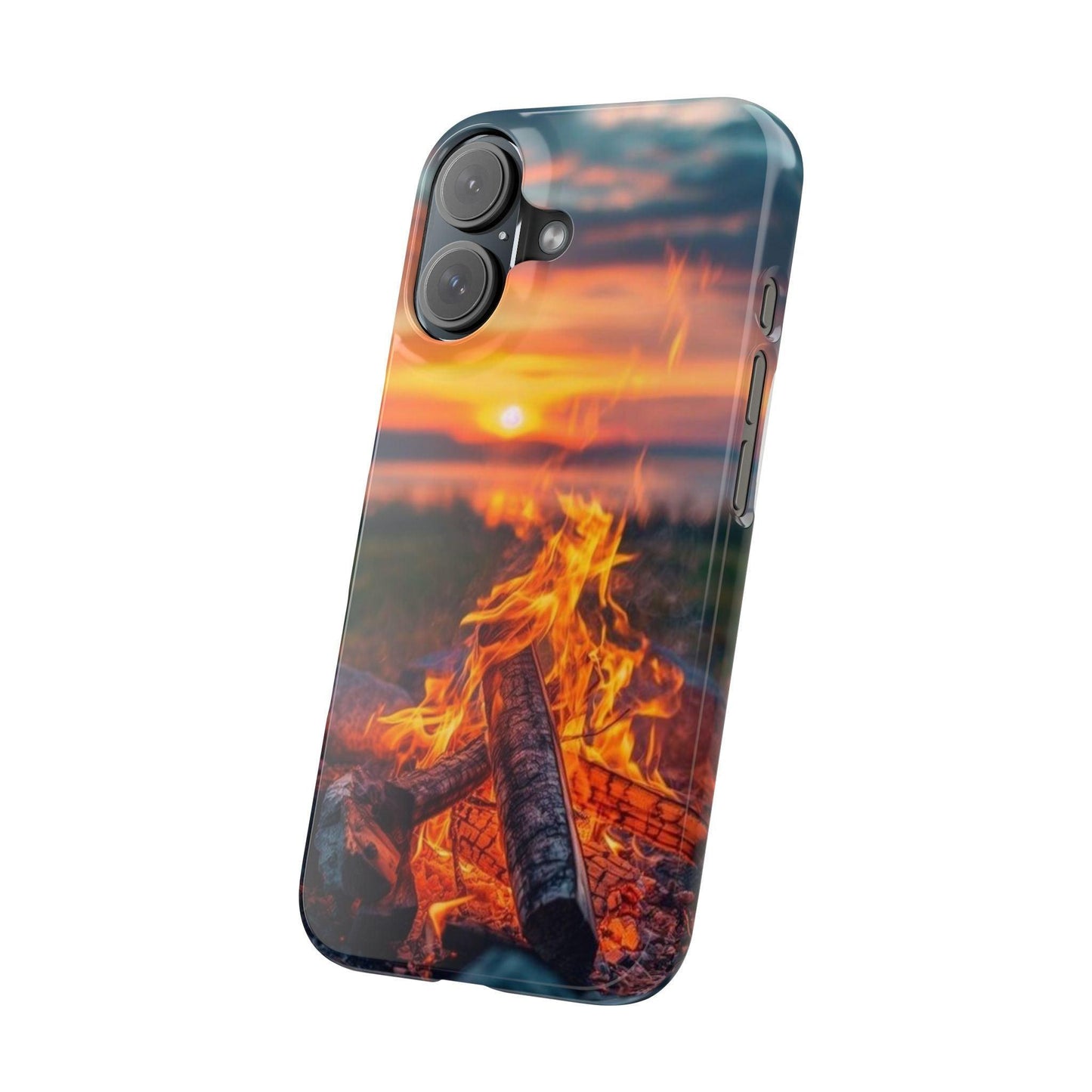 Woodland Fire Phone Case – Warmth of Nature’s Blaze on Your Device