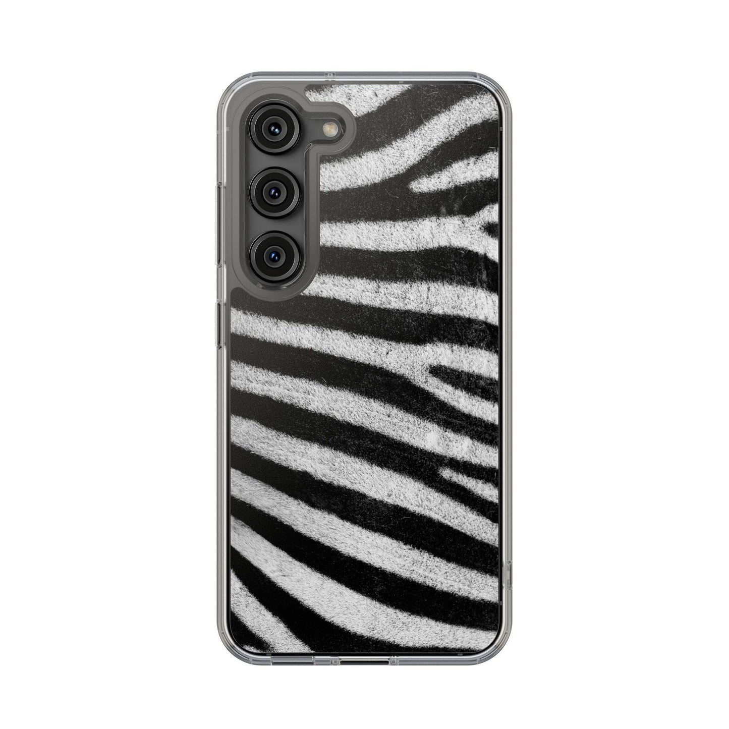 Clear Cases Black and White Zebra Stripes