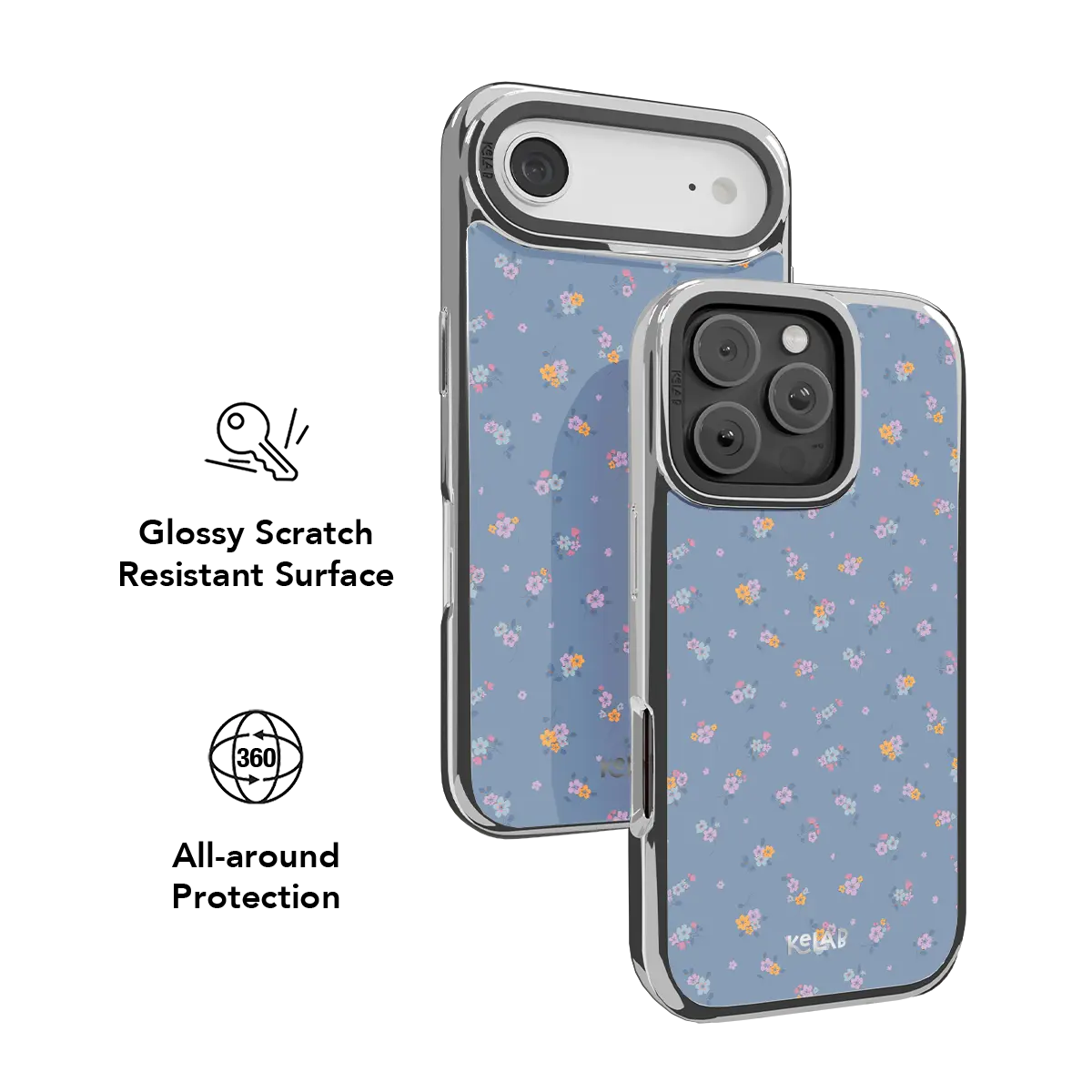 Tiny Meadow | Pastel Blue Floral Bouquet Phone Case