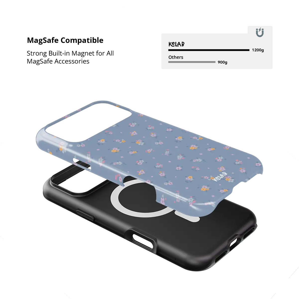 Tiny Meadow | Pastel Blue Floral Bouquet Phone Case
