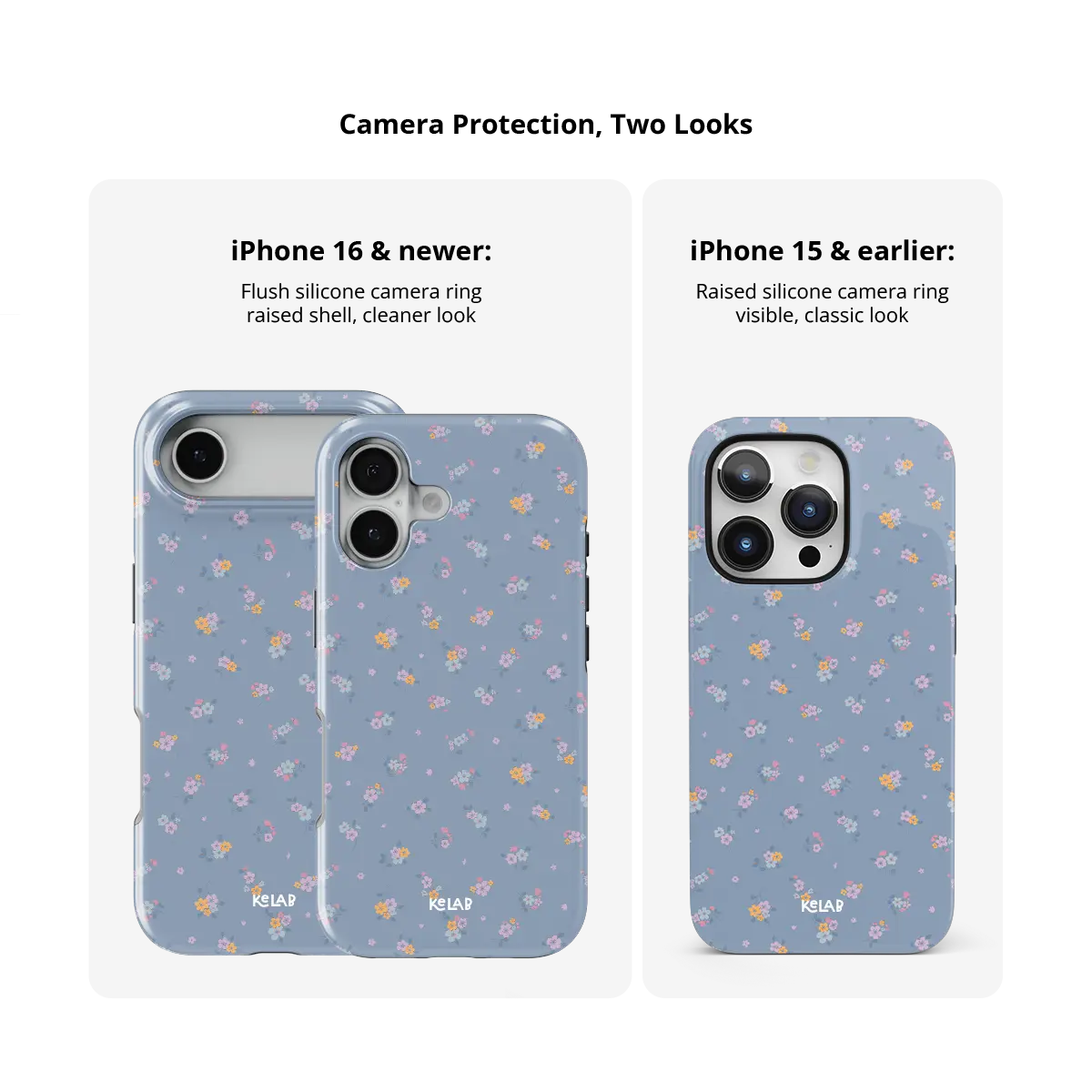 Tiny Meadow | Pastel Blue Floral Bouquet Phone Case