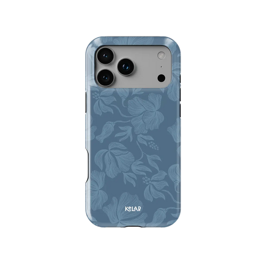 Cerulean | Dusty Blue Minimalist Floral Phone Case
