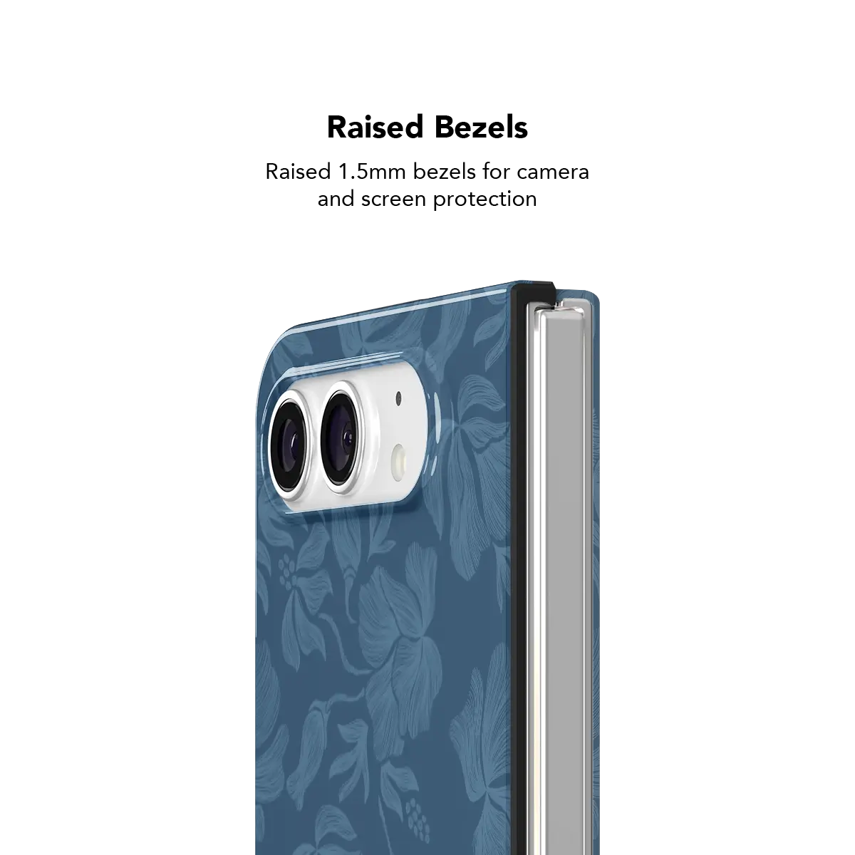 Cerulean | Dusty Blue Minimalist Floral Phone Case