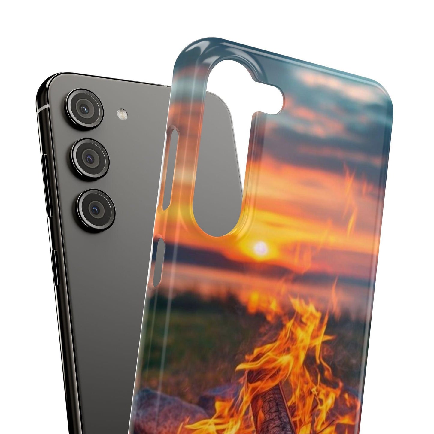 Woodland Fire Phone Case – Warmth of Nature’s Blaze on Your Device