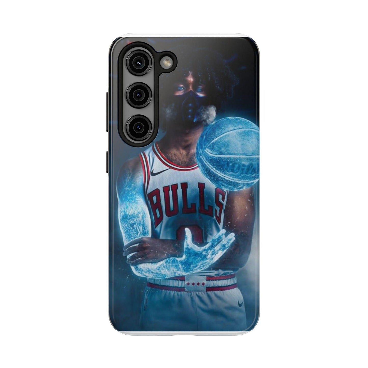 Coby White Chicago Bulls NBA Basketball Printed Tough Phone Case for iPhone & Samsung Galaxy - Dynamic Player Action Design