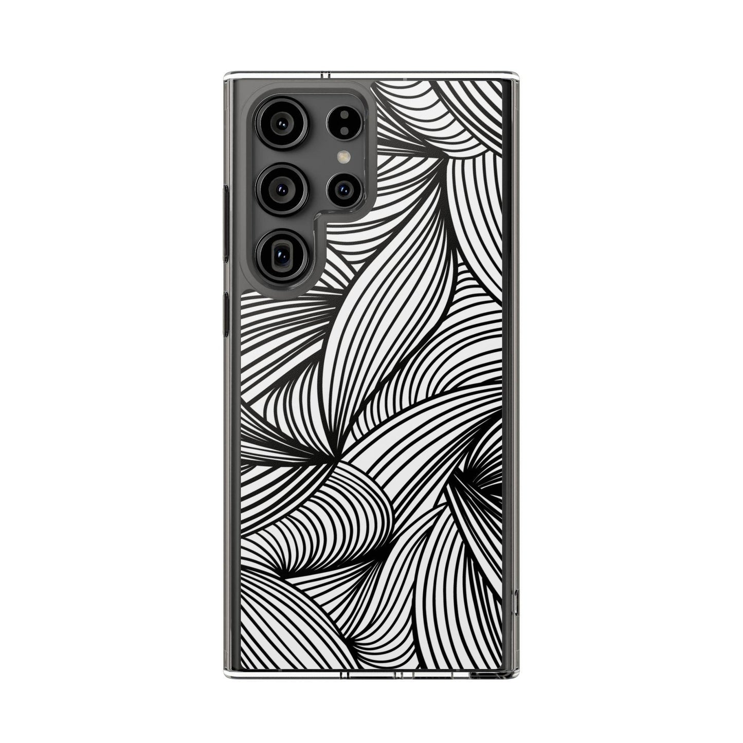 Black and White Illusion Clear Cases