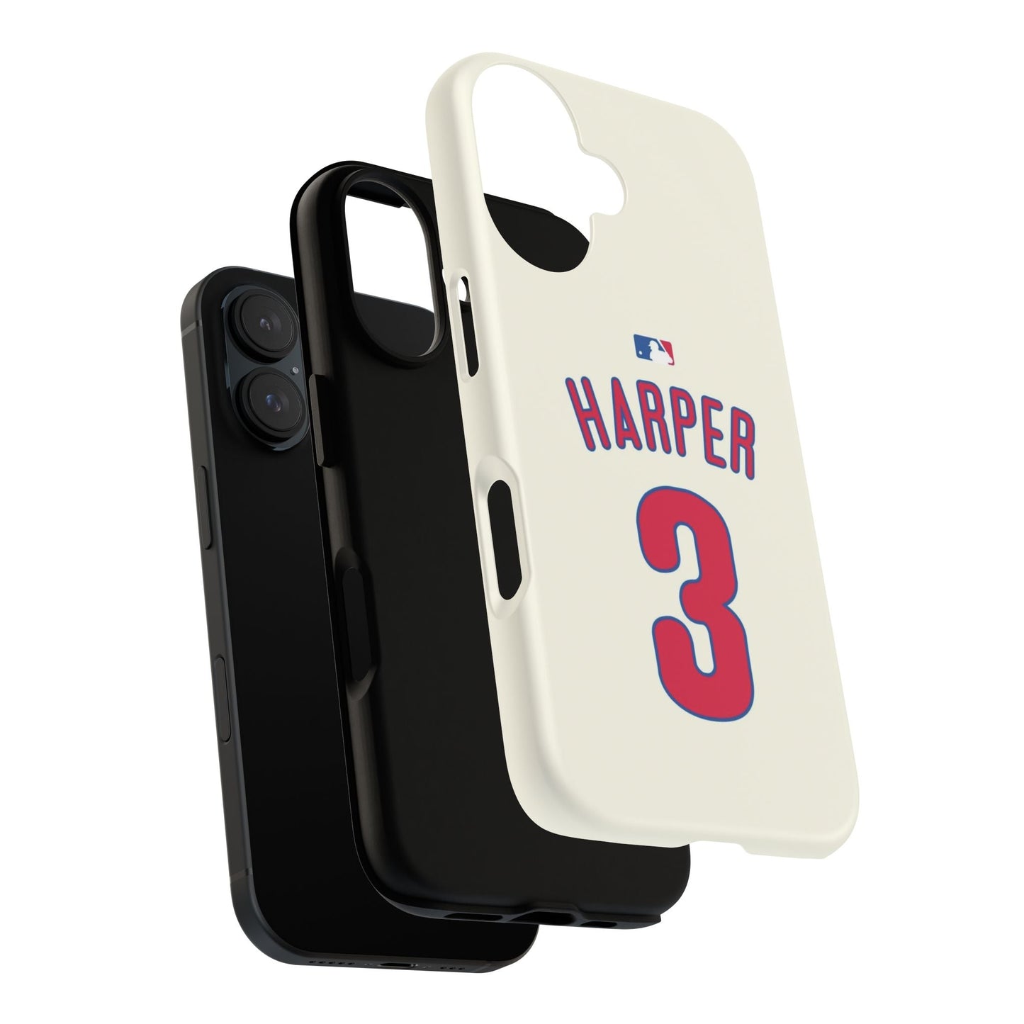 Bryce Harper PowerGrip – Dual-Layer Defense & Slim Fit | Compatible with iPhone 8 to 16 Pro Max & Samsung Galaxy S10 to S25 Ultra