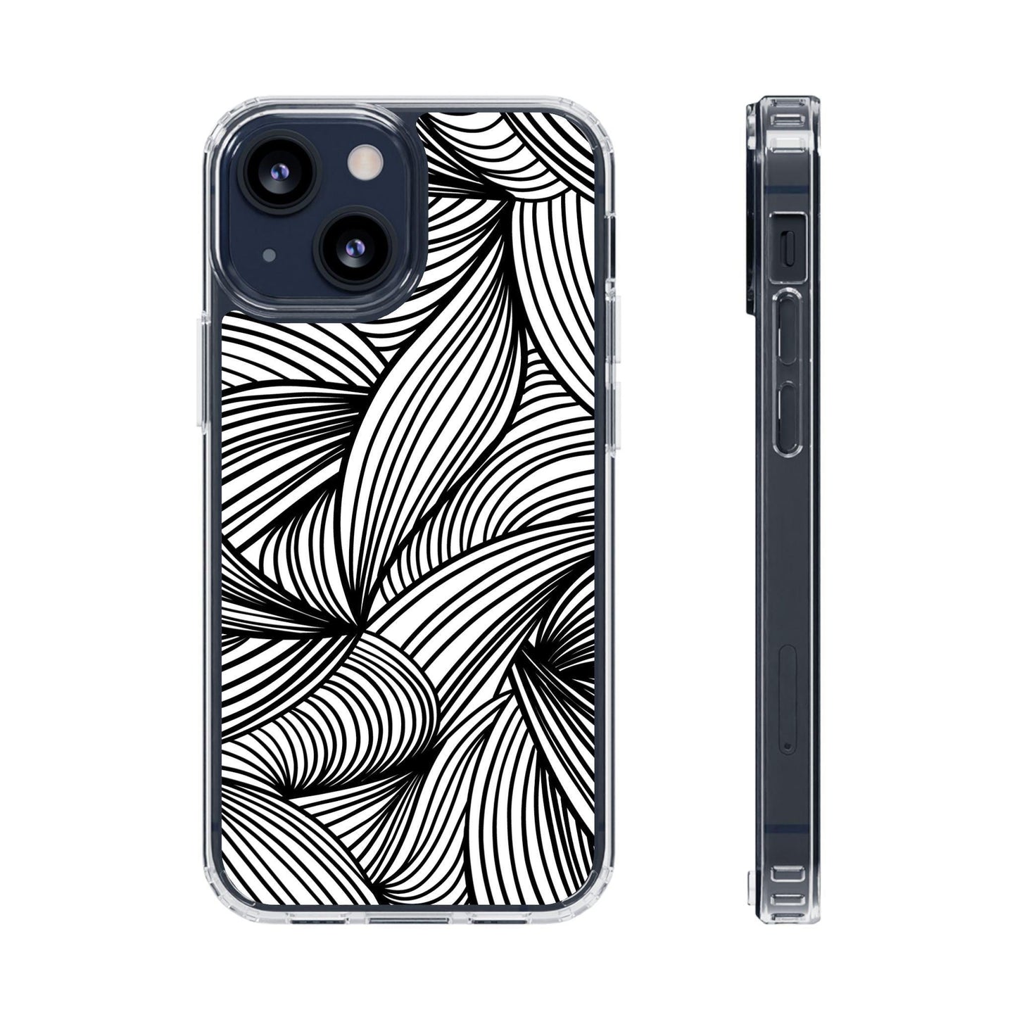 Black and White Illusion Clear Cases
