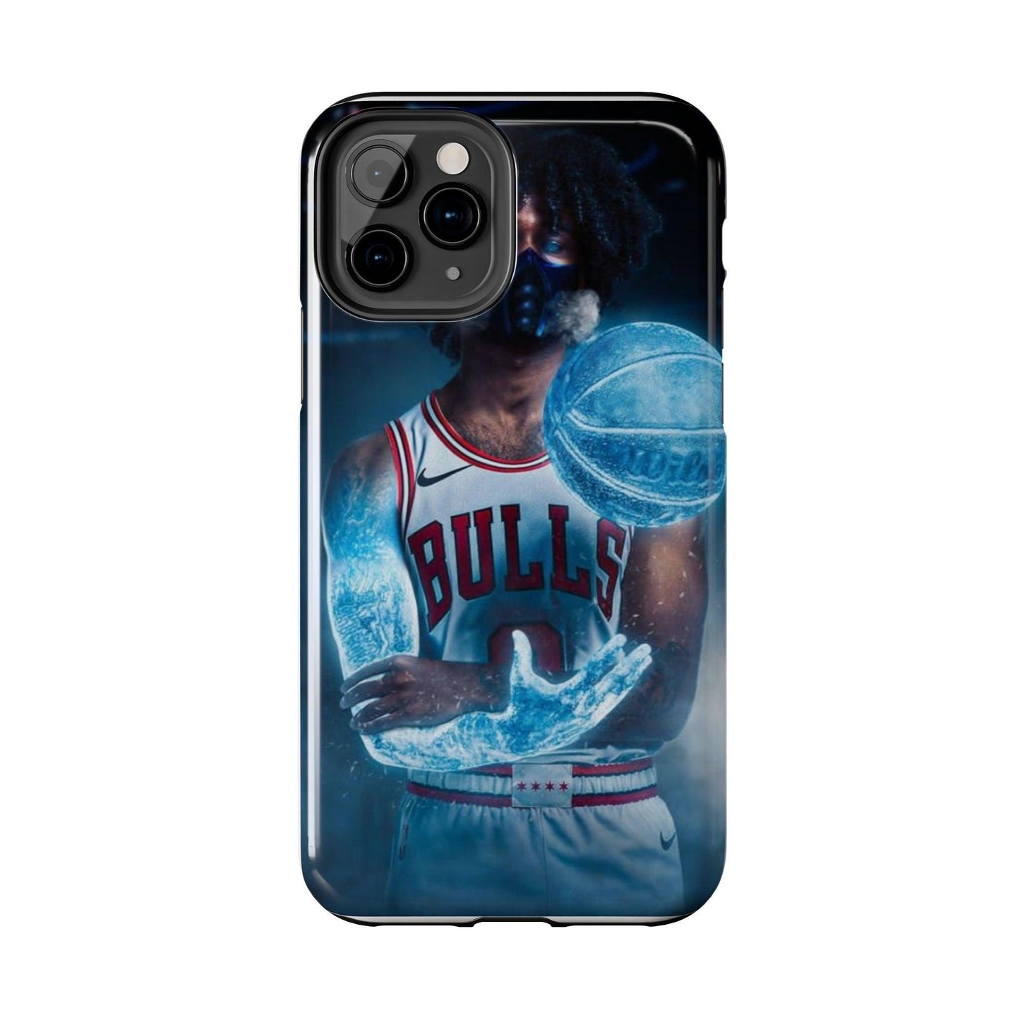 Coby White Chicago Bulls NBA Basketball Printed Tough Phone Case for iPhone & Samsung Galaxy - Dynamic Player Action Design