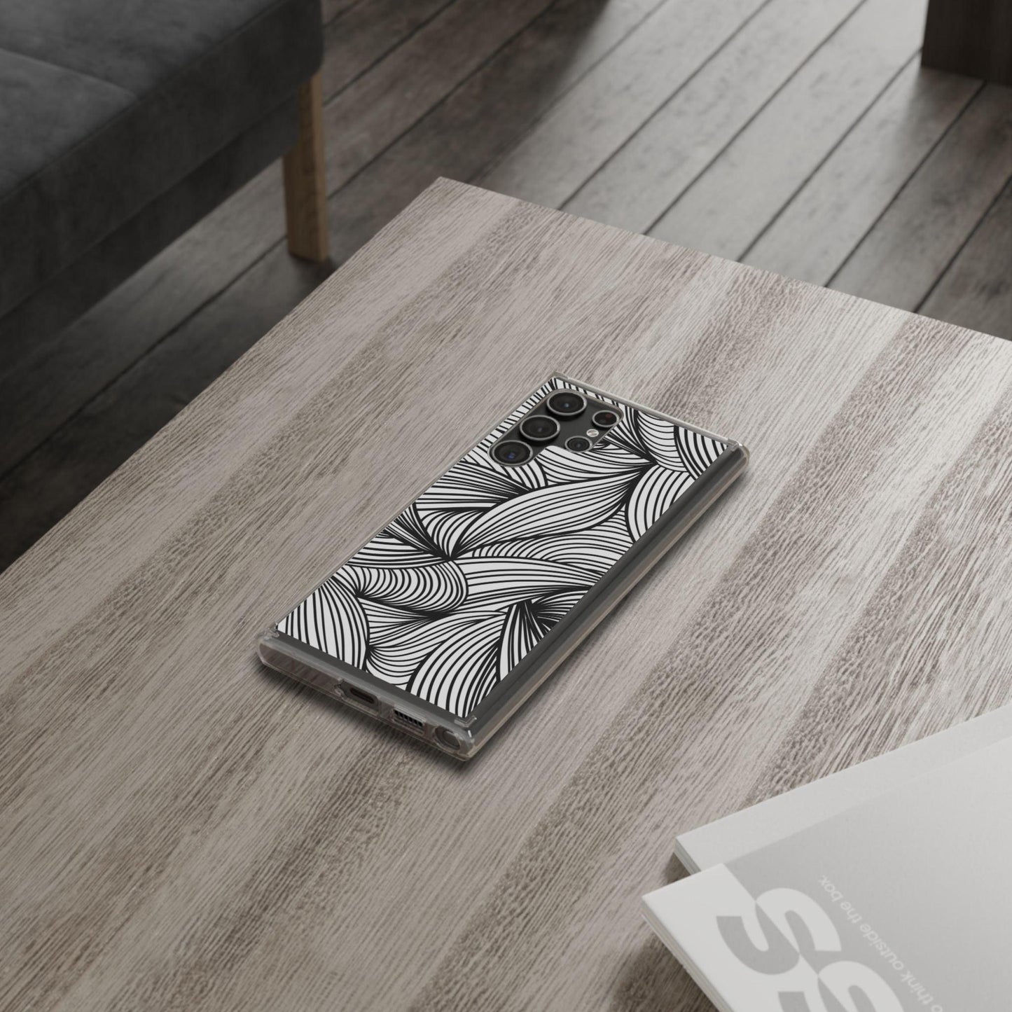 Black and White Illusion Clear Cases