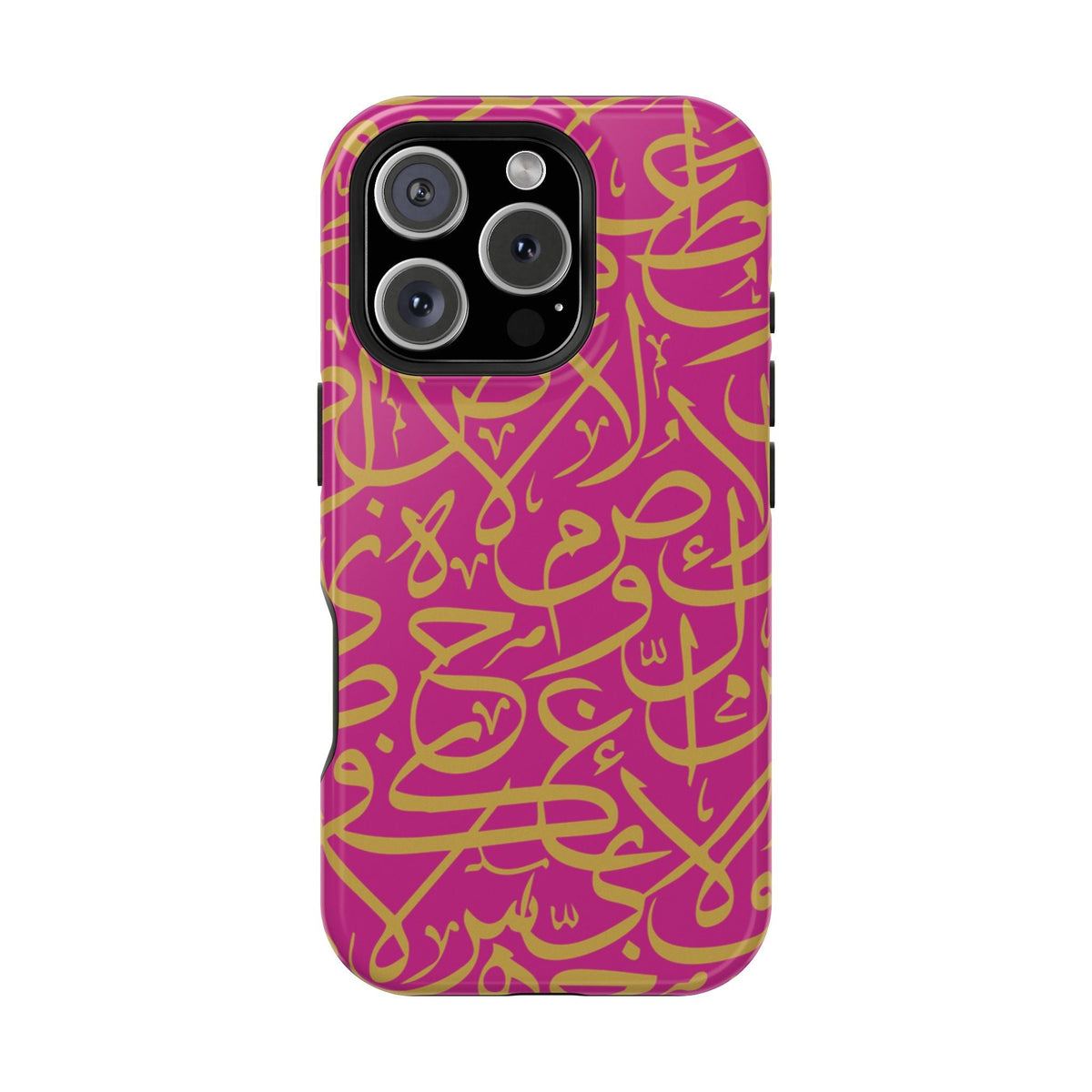 Pink and Gold Arabic Letters  Iphone Magnetic Tough Cases
