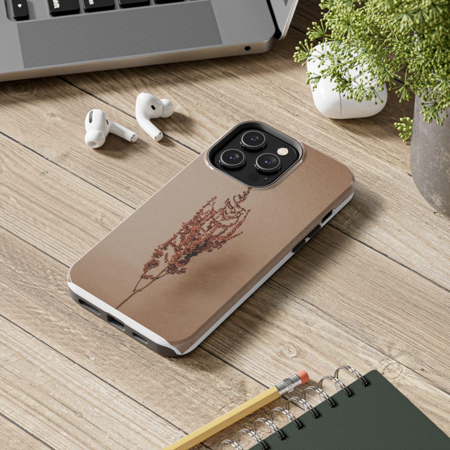 Brown Dry Leaf Tough Phone Cases