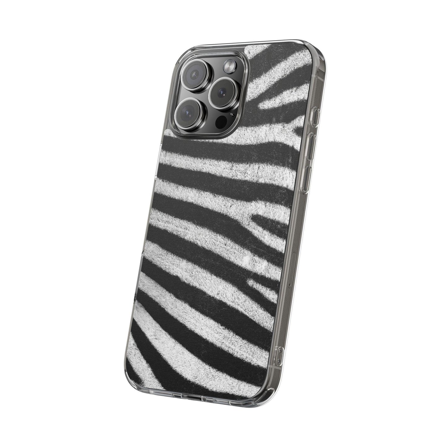 Clear Cases Black and White Zebra Stripes