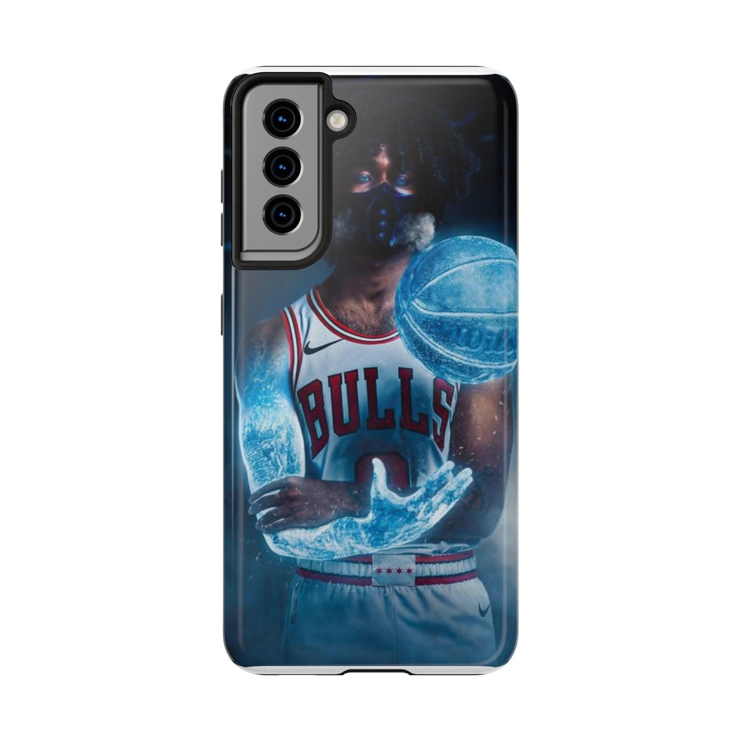 Coby White Chicago Bulls NBA Basketball Printed Tough Phone Case for iPhone & Samsung Galaxy - Dynamic Player Action Design