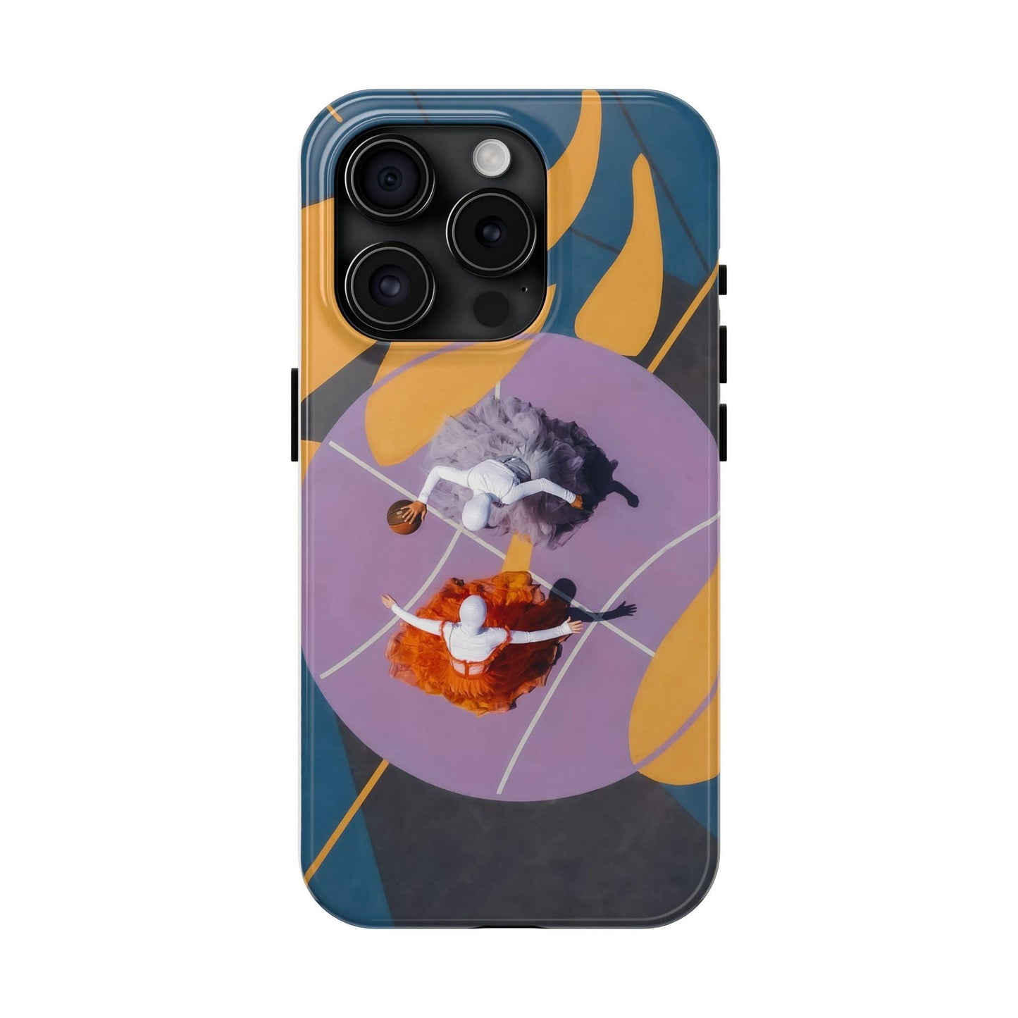 Two Womens Play basket ball Tough Phone Cases