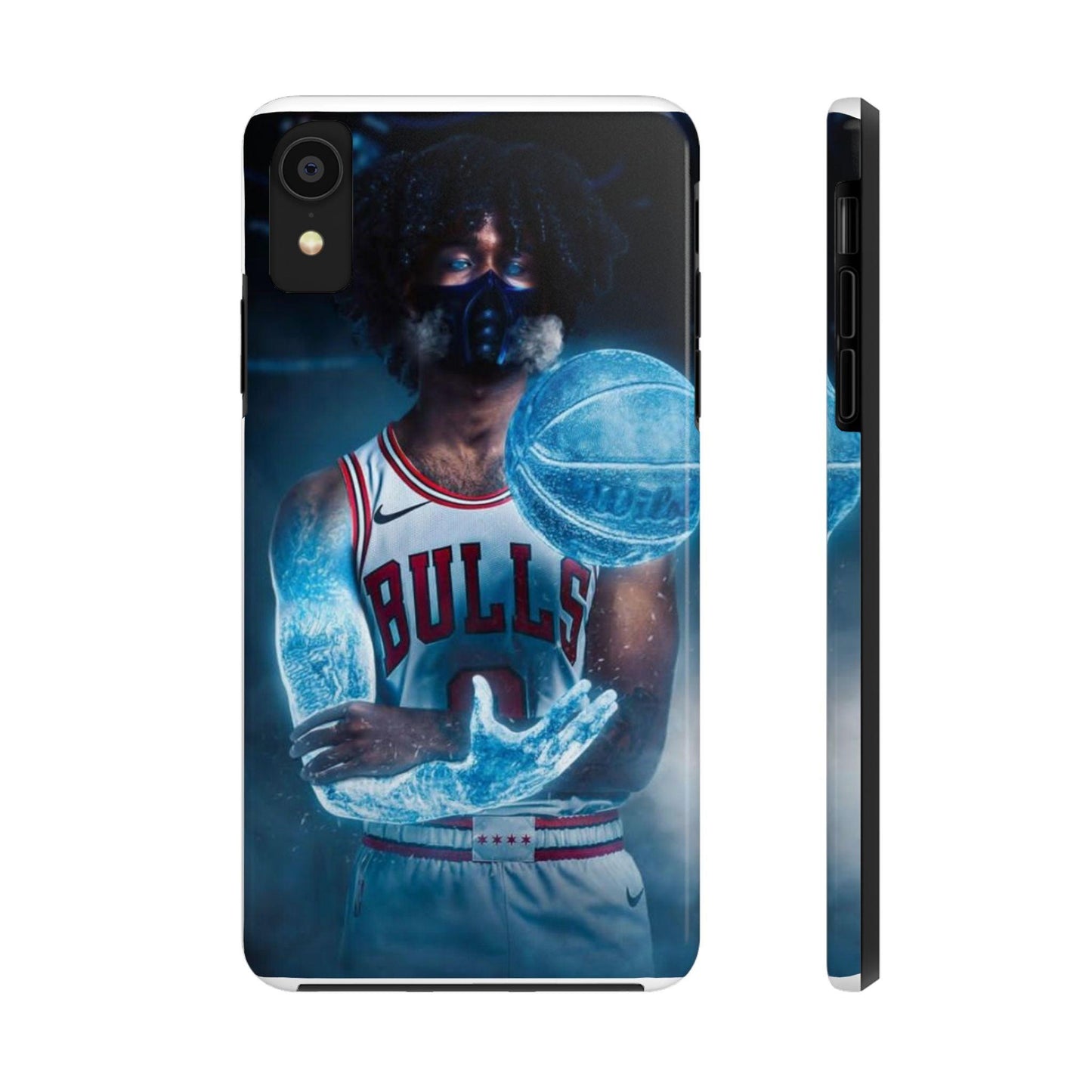Coby White Chicago Bulls NBA Basketball Printed Tough Phone Case for iPhone & Samsung Galaxy - Dynamic Player Action Design