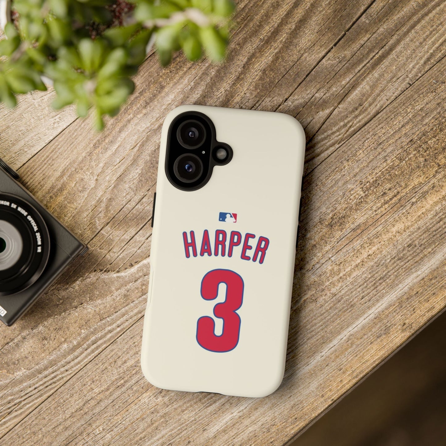Bryce Harper PowerGrip – Dual-Layer Defense & Slim Fit | Compatible with iPhone 8 to 16 Pro Max & Samsung Galaxy S10 to S25 Ultra