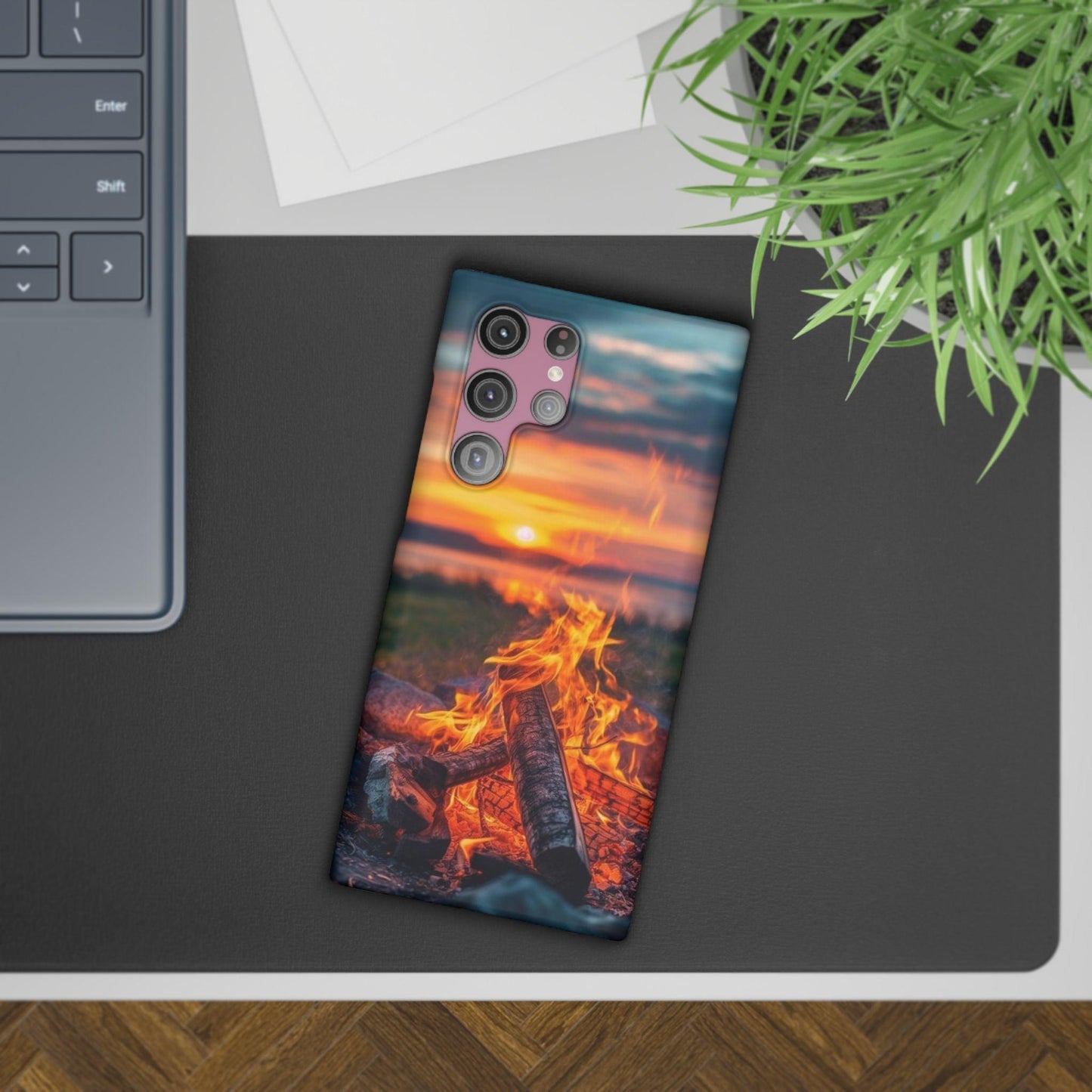 Woodland Fire Phone Case – Warmth of Nature’s Blaze on Your Device