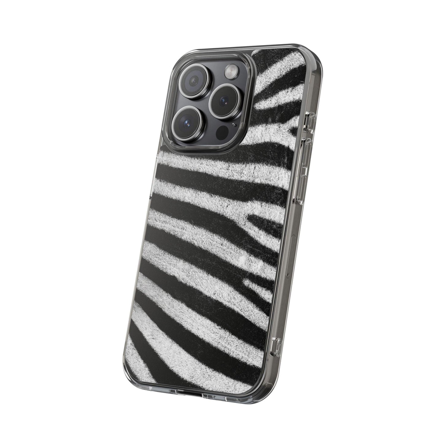 Clear Cases Black and White Zebra Stripes