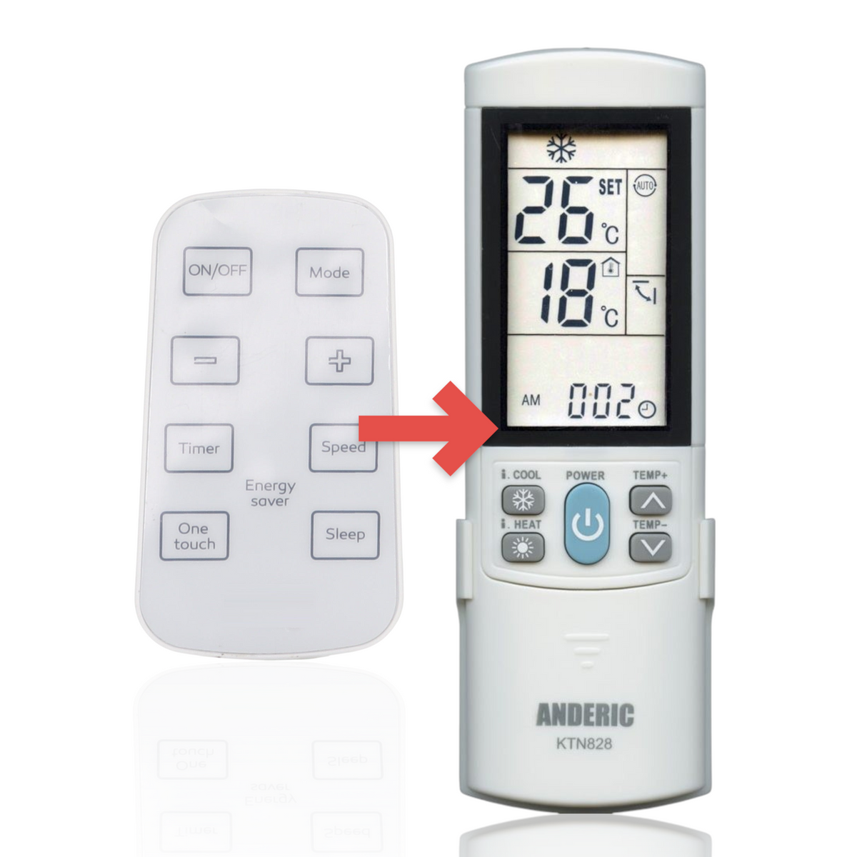 Arctic King / Midea RG15B1/E Air Conditioner Remote Control - 17317000A52528