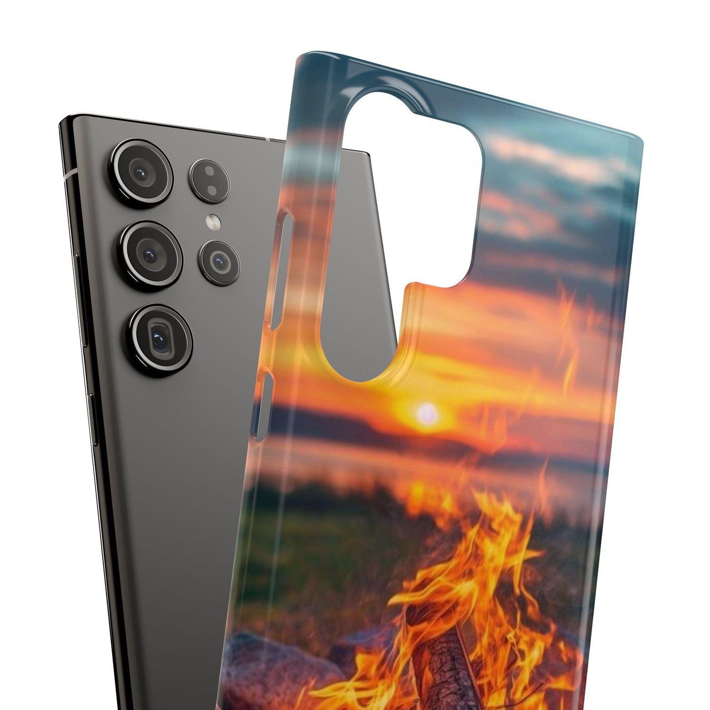 Woodland Fire Phone Case – Warmth of Nature’s Blaze on Your Device