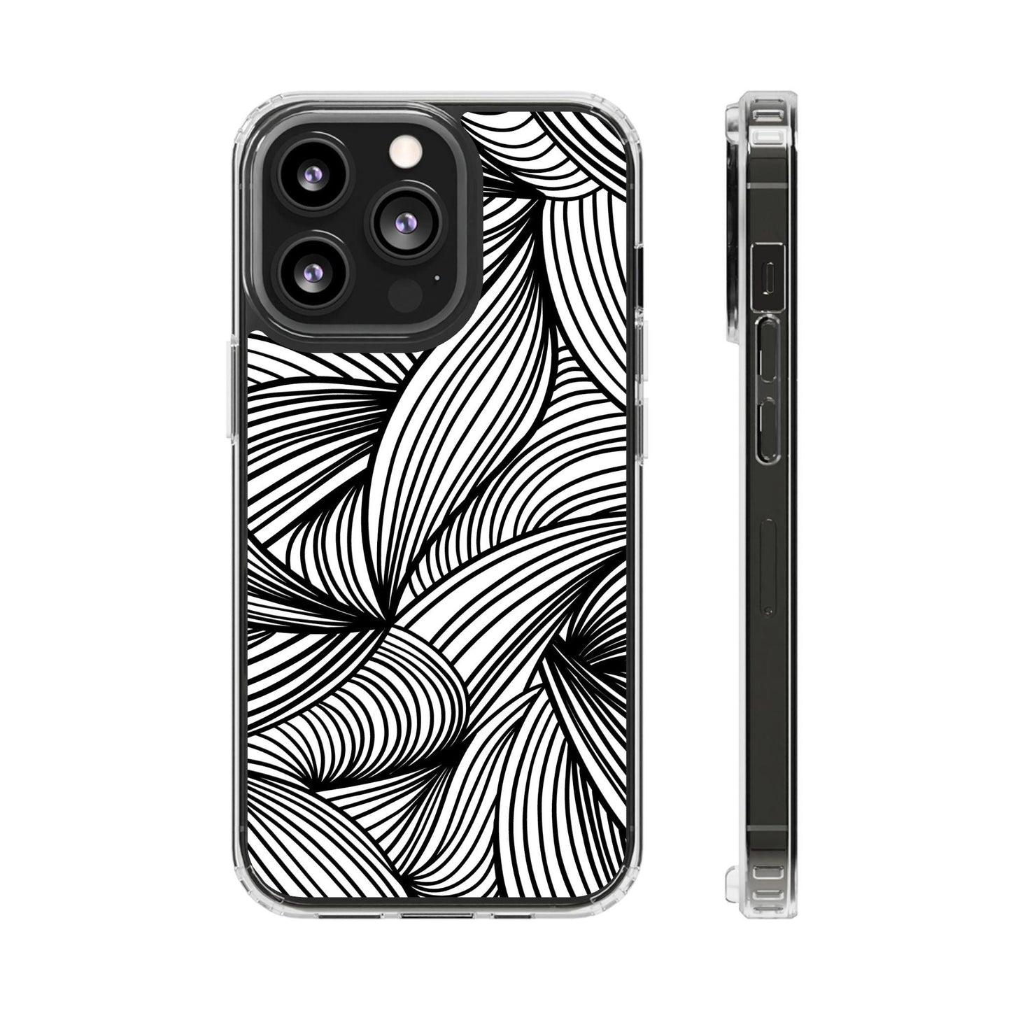 Black and White Illusion Clear Cases