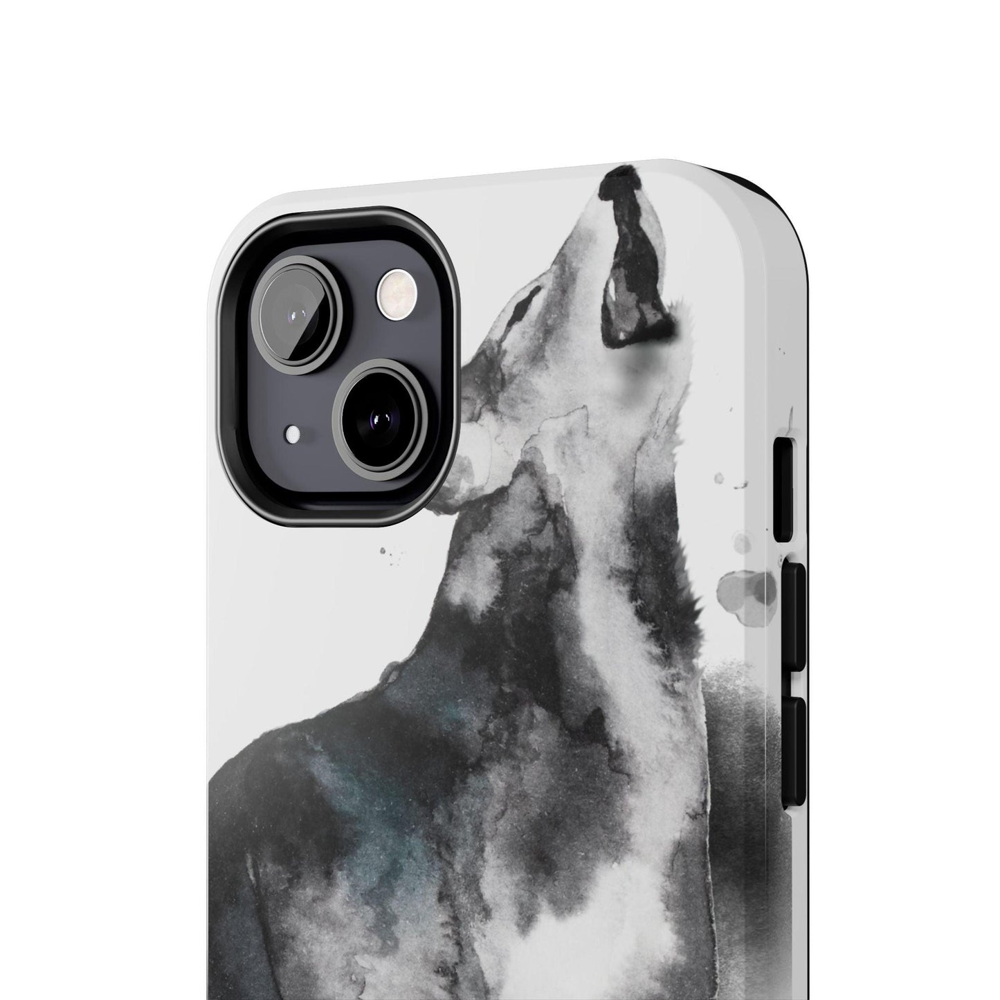 Black and White Dog Printed Tough Phone Cases