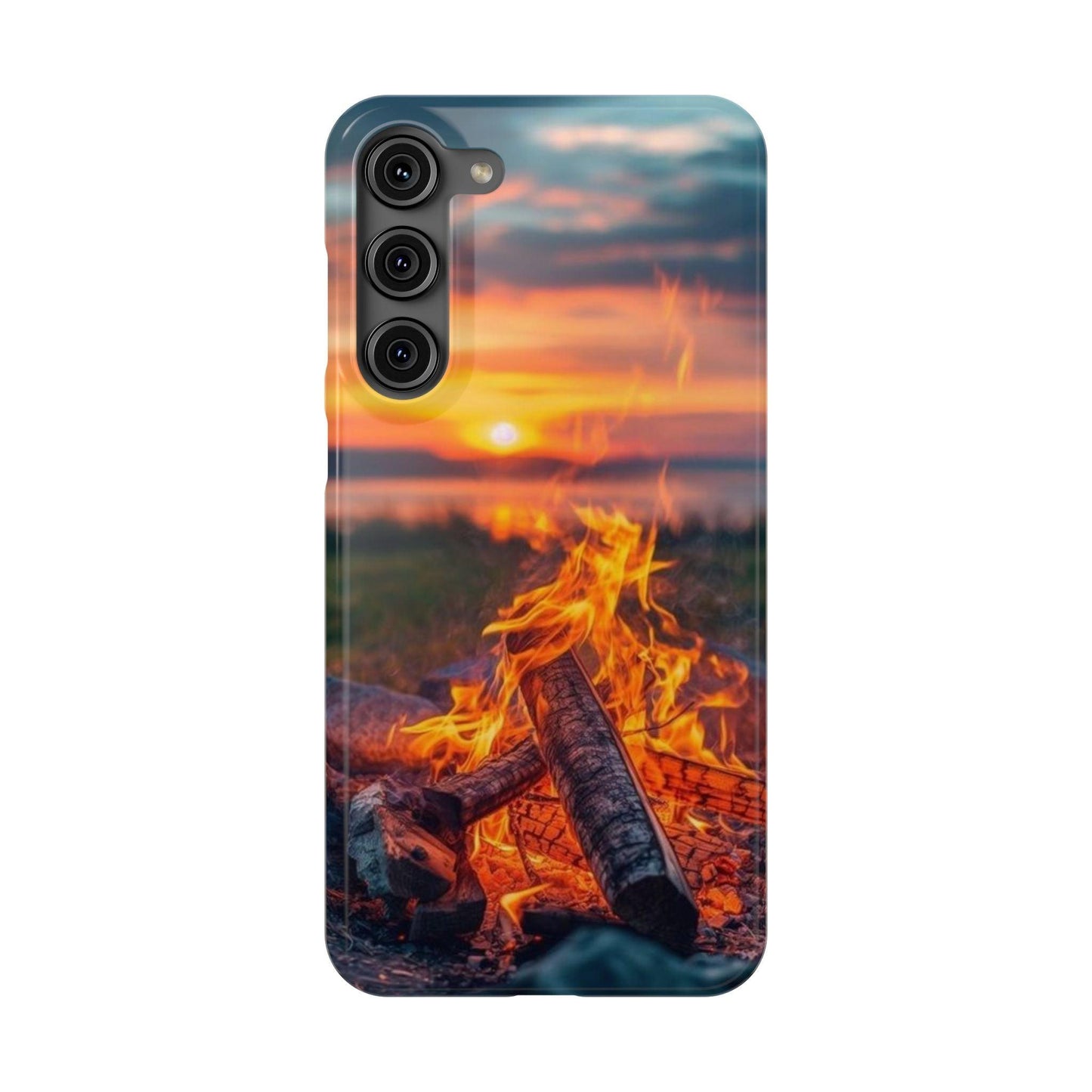 Woodland Fire Phone Case – Warmth of Nature’s Blaze on Your Device