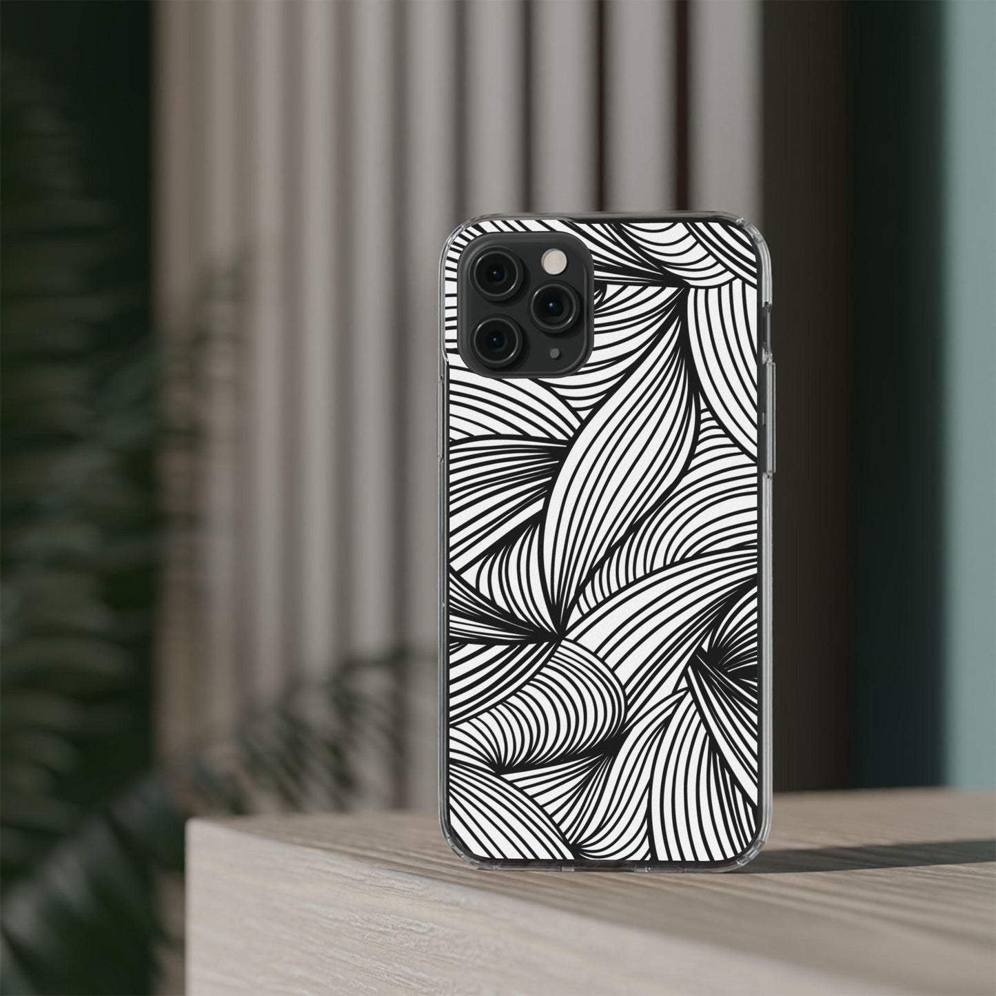 Black and White Illusion Clear Cases