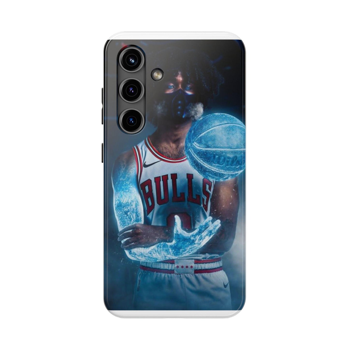 Coby White Chicago Bulls NBA Basketball Printed Tough Phone Case for iPhone & Samsung Galaxy - Dynamic Player Action Design